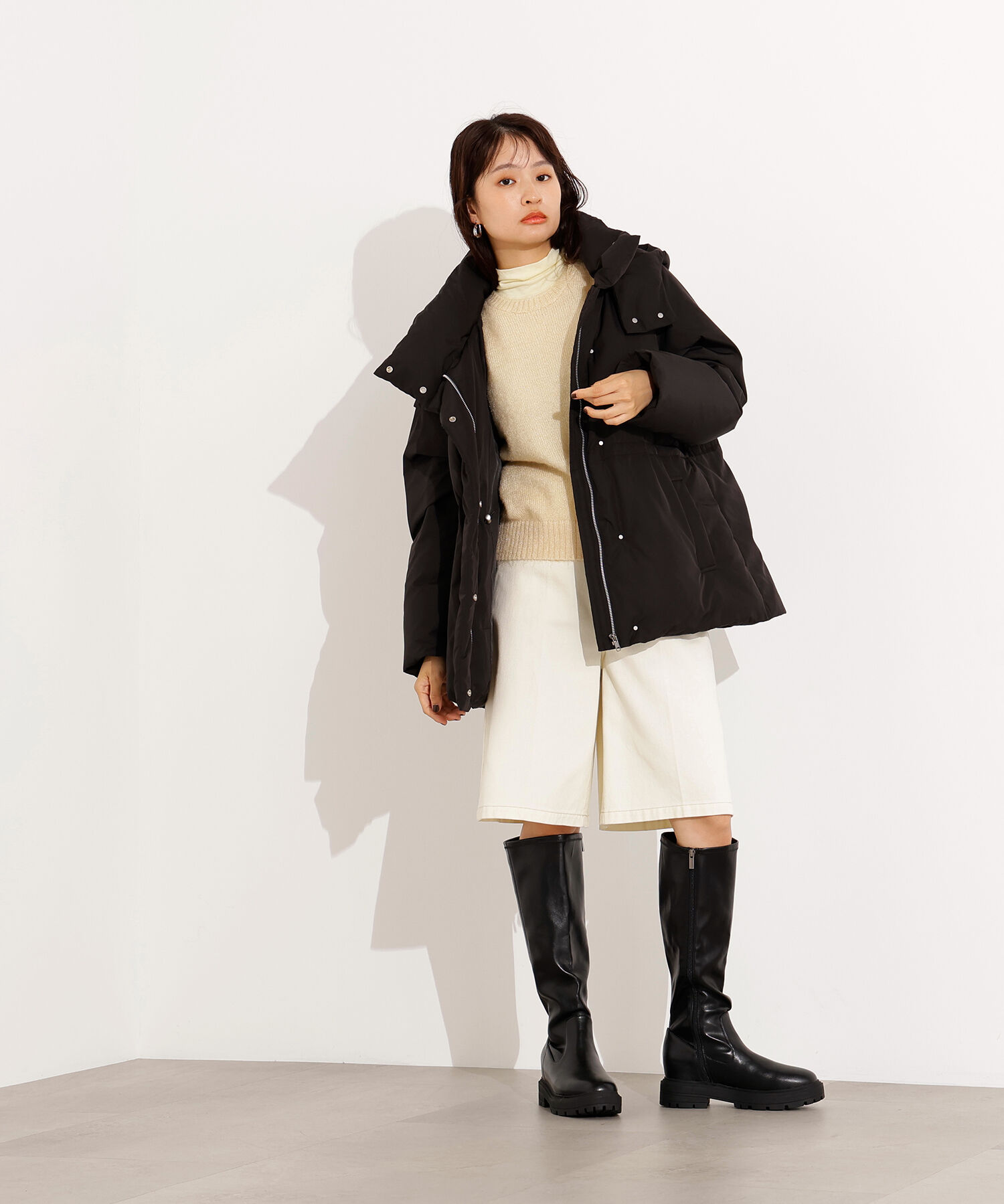  「フーデットミドルダウン」|ブルゾン・スタジャン|