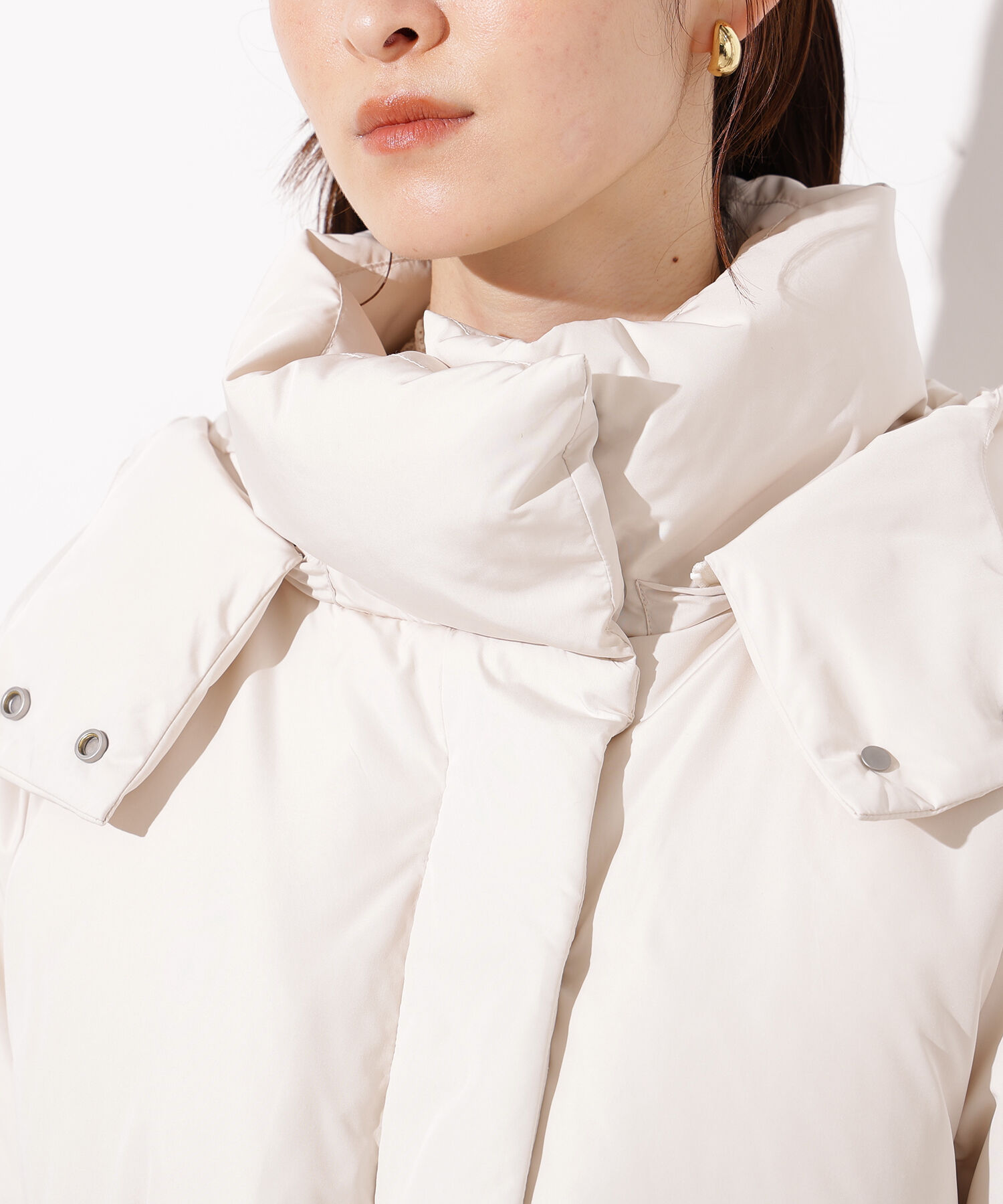  「フーデットミドルダウン」|ブルゾン・スタジャン|