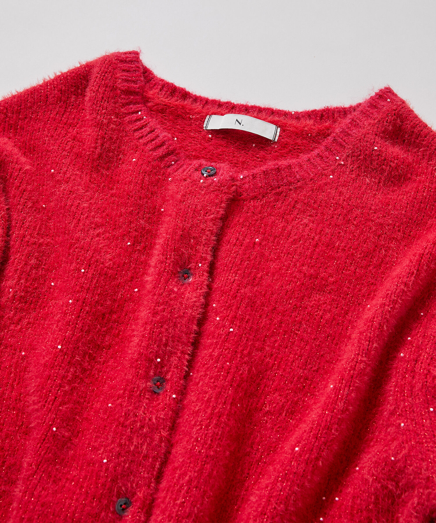  「ビーズミックスヘアリーカーディガン」|ニット・セーター|