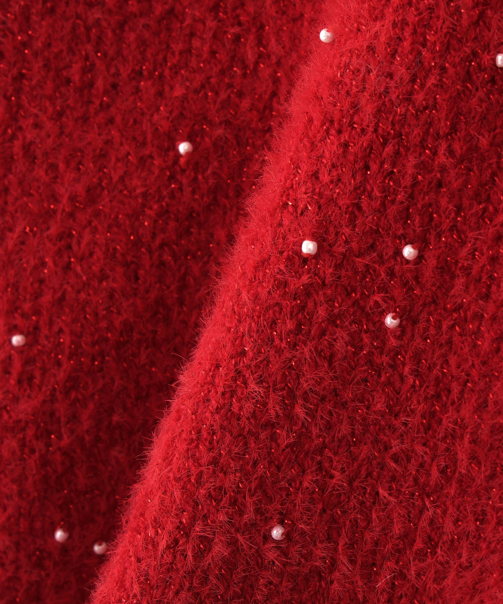  「ビーズミックスヘアリーカーディガン」|ニット・セーター|