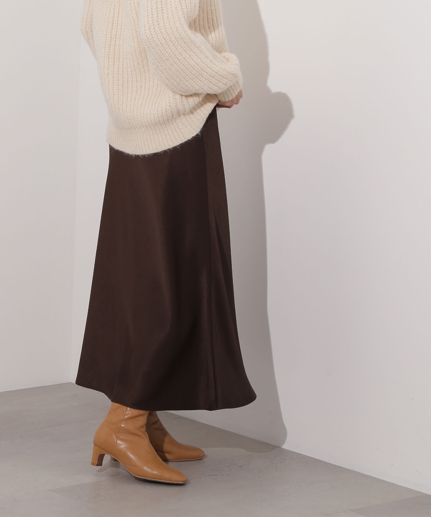  「サテンナロースカート」|スカート|