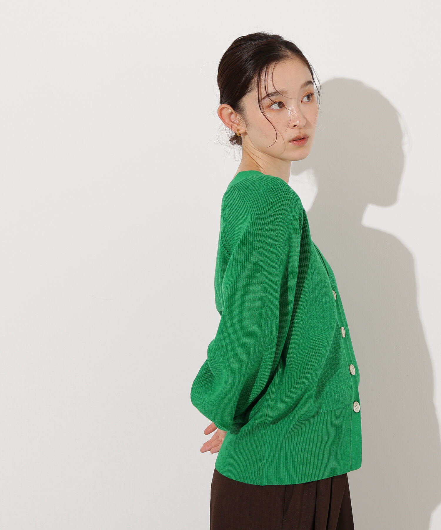  「Vネックフォルムカーディガン」|ニット・セーター|