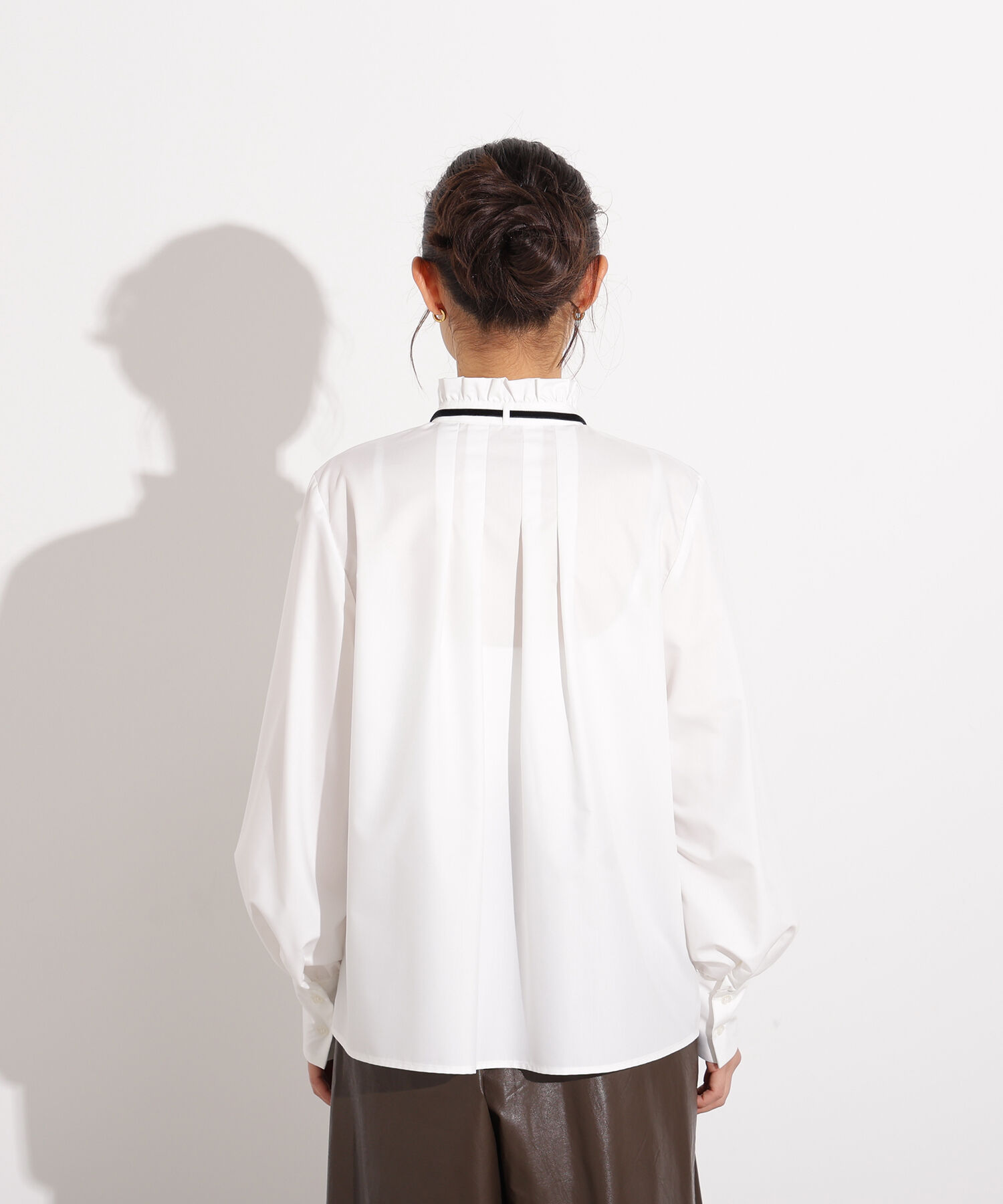  「ベロアリボンスキッパーブラウス」|シャツ・ブラウス|