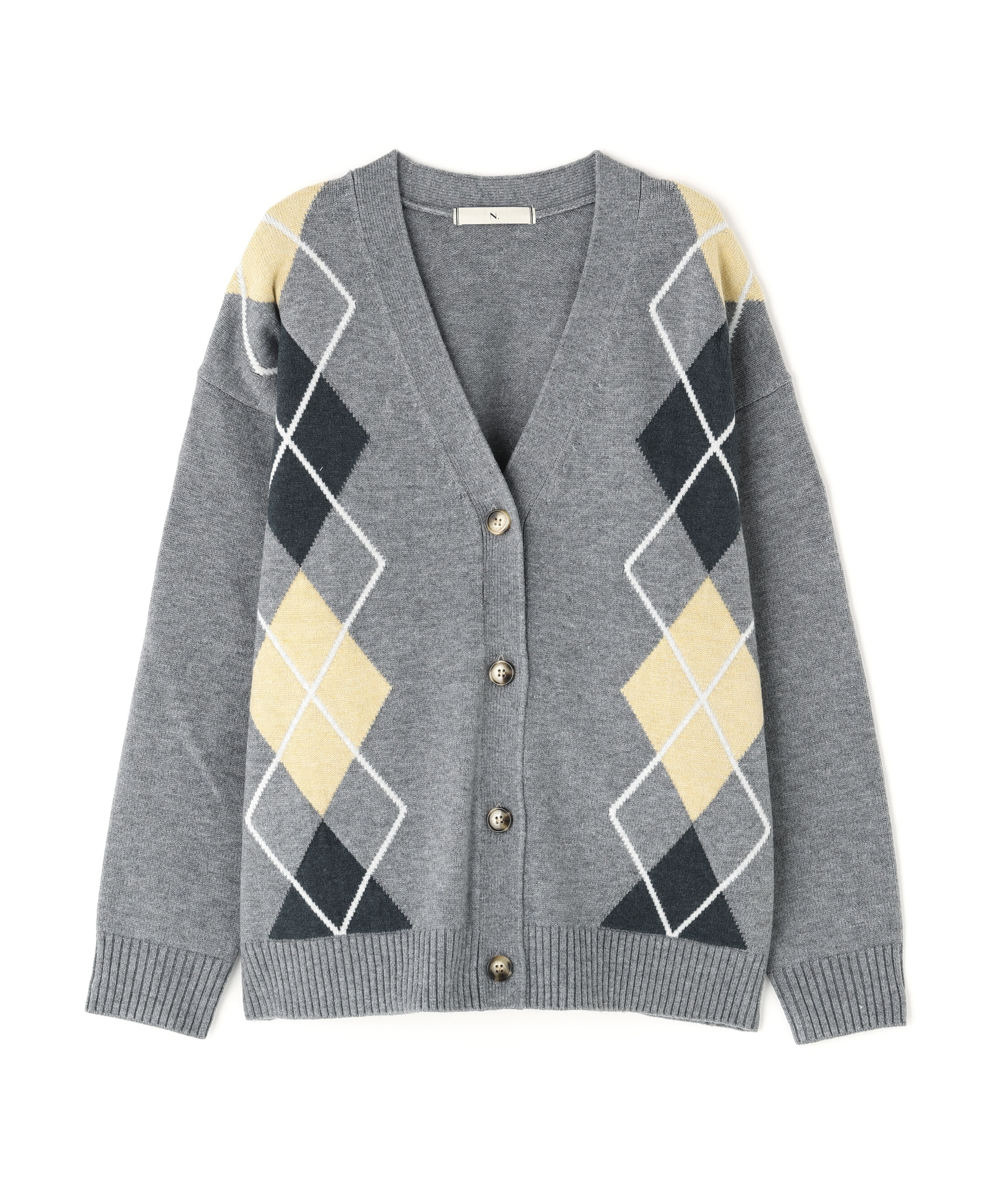  「アーガイルニットカーディガン」|ニット・セーター|