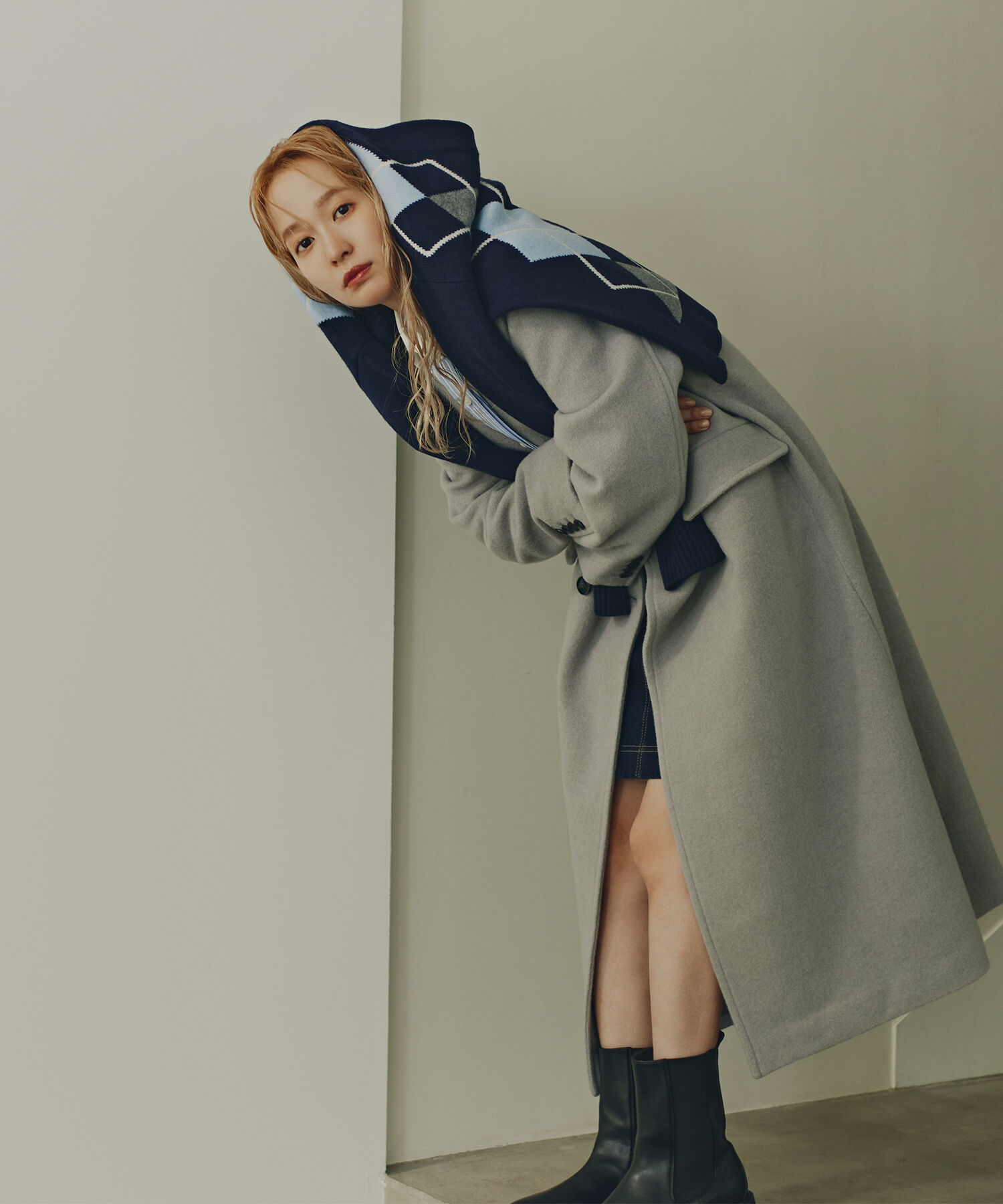  「アーガイルニットカーディガン」|ニット・セーター|