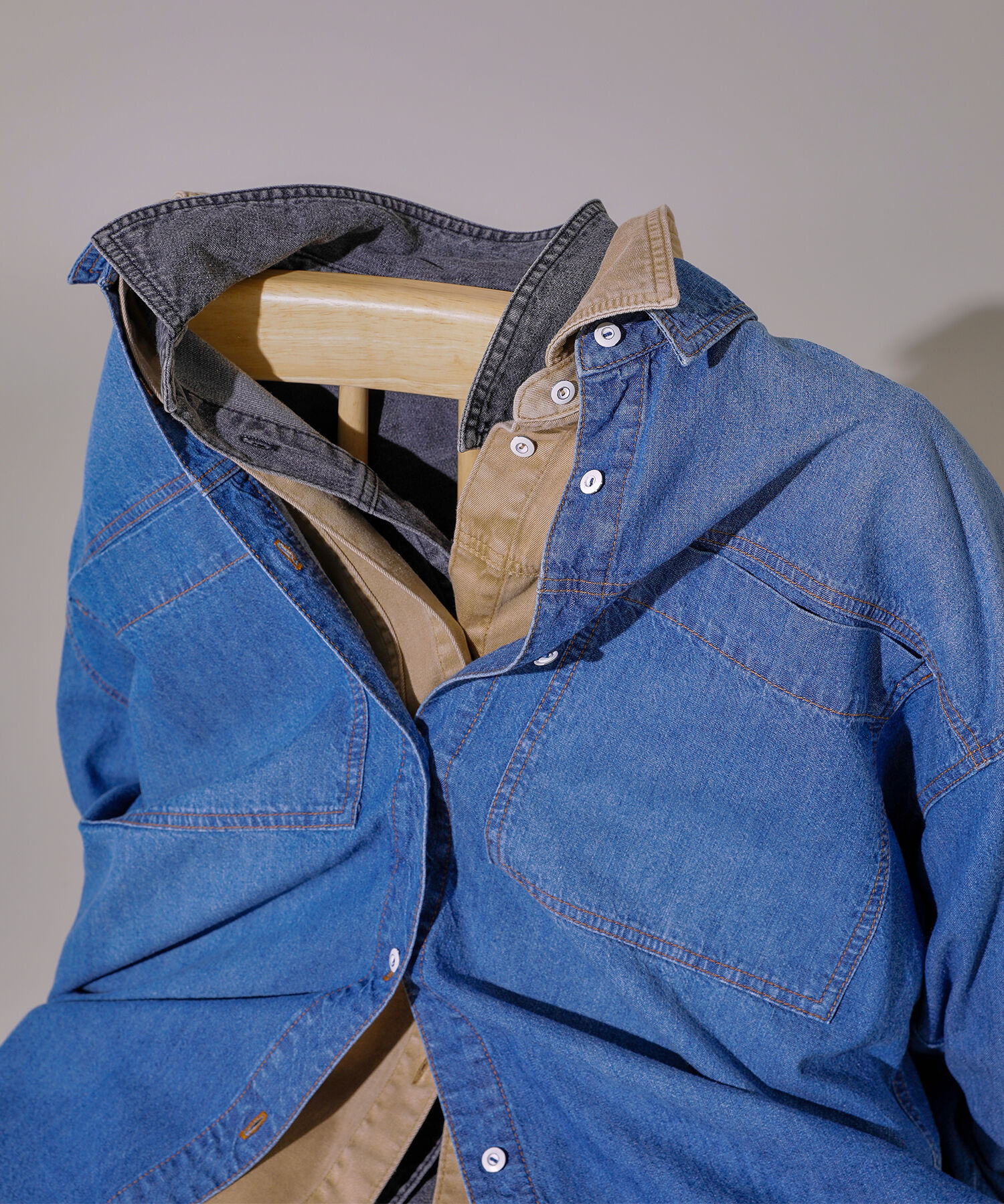  「デニムオーバーシャツ」|シャツ・ブラウス|