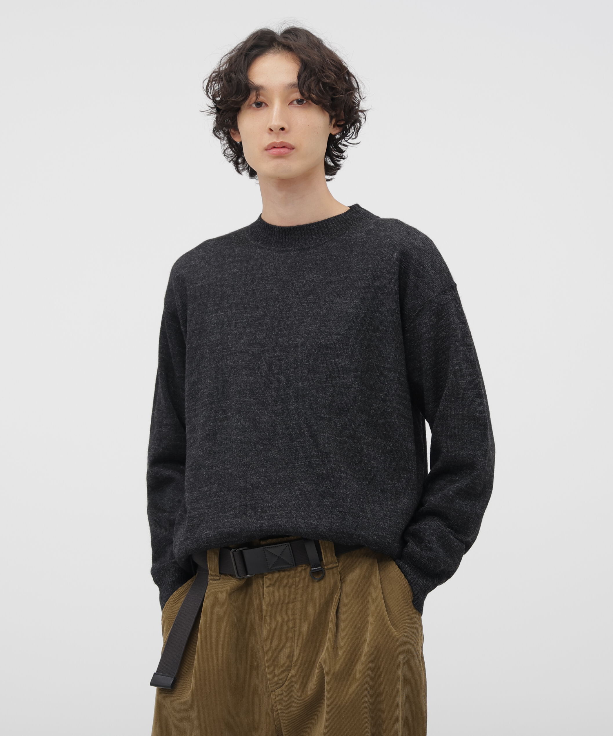 MHL.「ASH WOOL KNITWEAR」|ニット・セーター|DARK CHARCOAL4