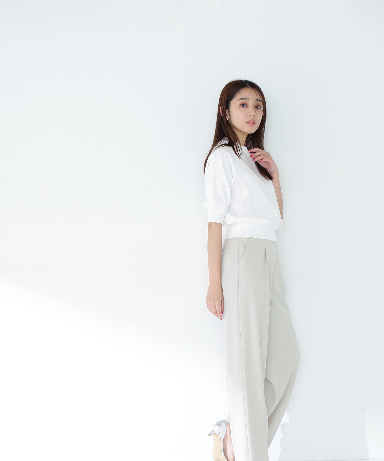  「フォルムスリーブニット」|ニット・セーター|