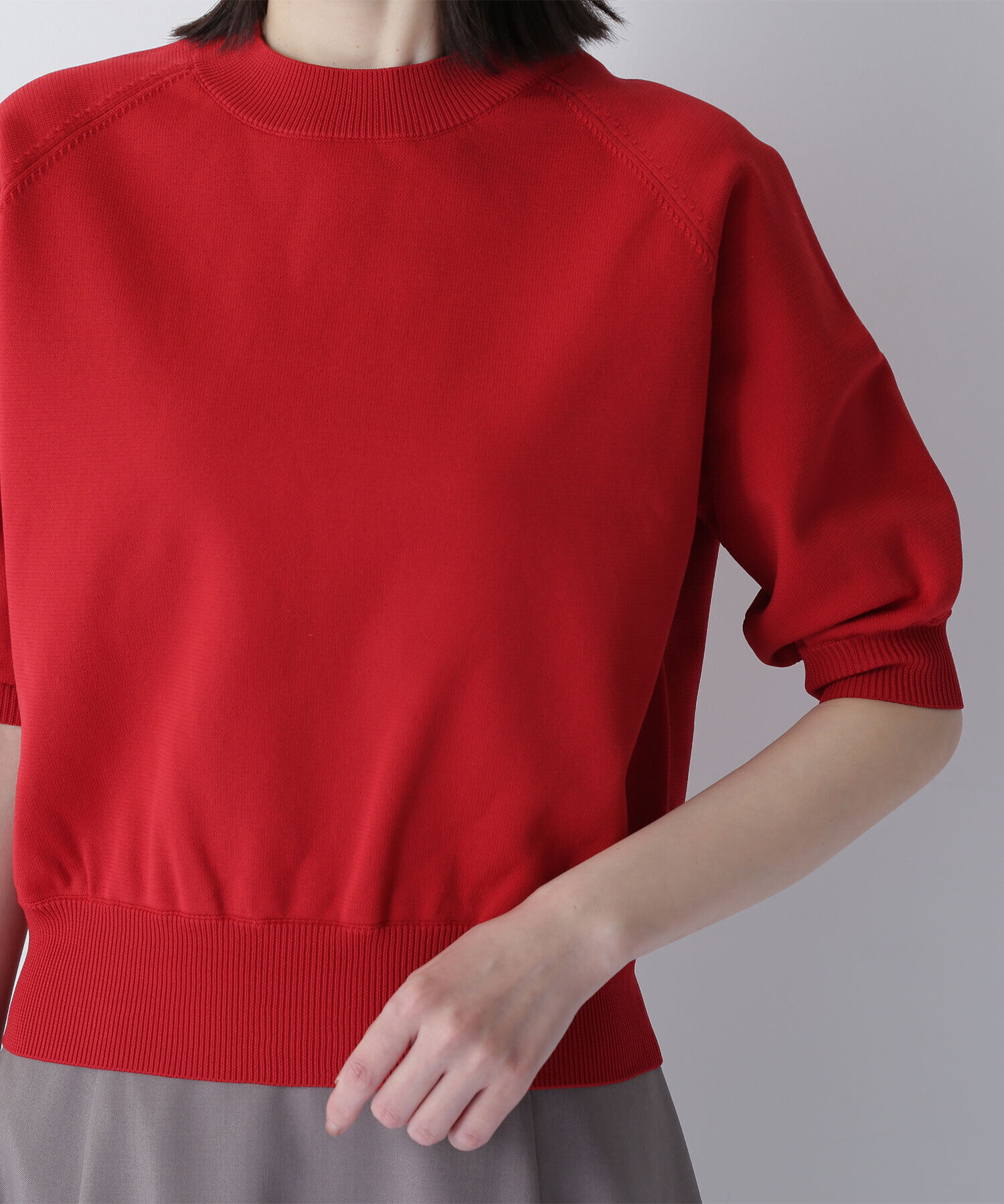  「フォルムスリーブニット」|ニット・セーター|