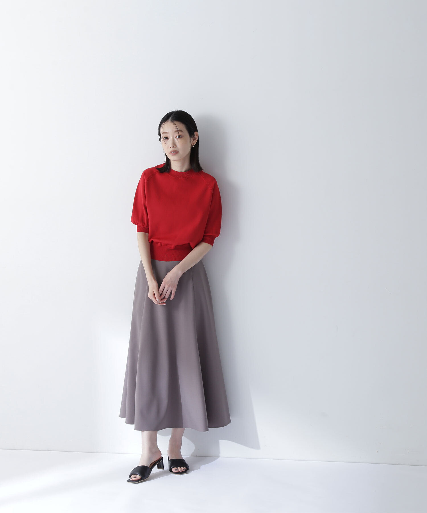  「フォルムスリーブニット」|ニット・セーター|