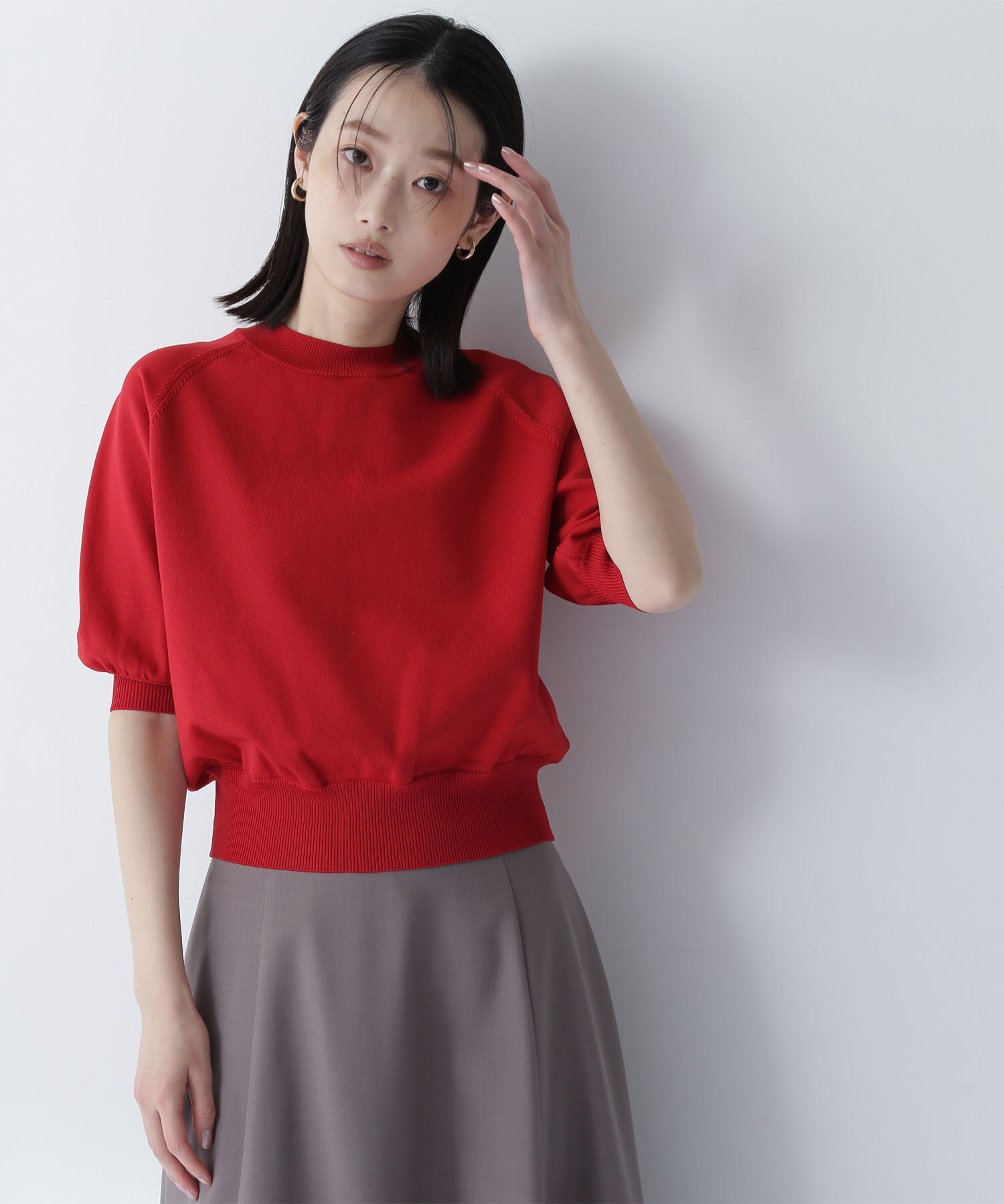  「フォルムスリーブニット」|ニット・セーター|