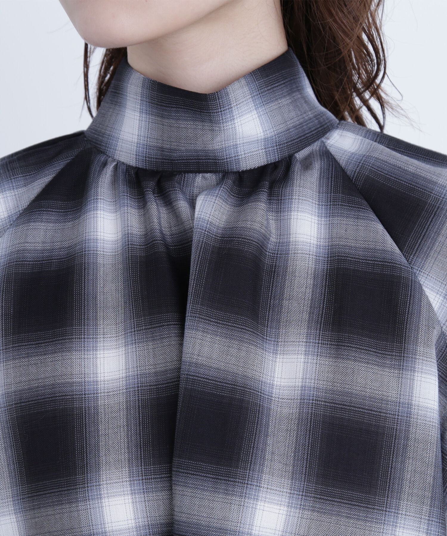  「チェックボウタイブラウス」|シャツ・ブラウス|