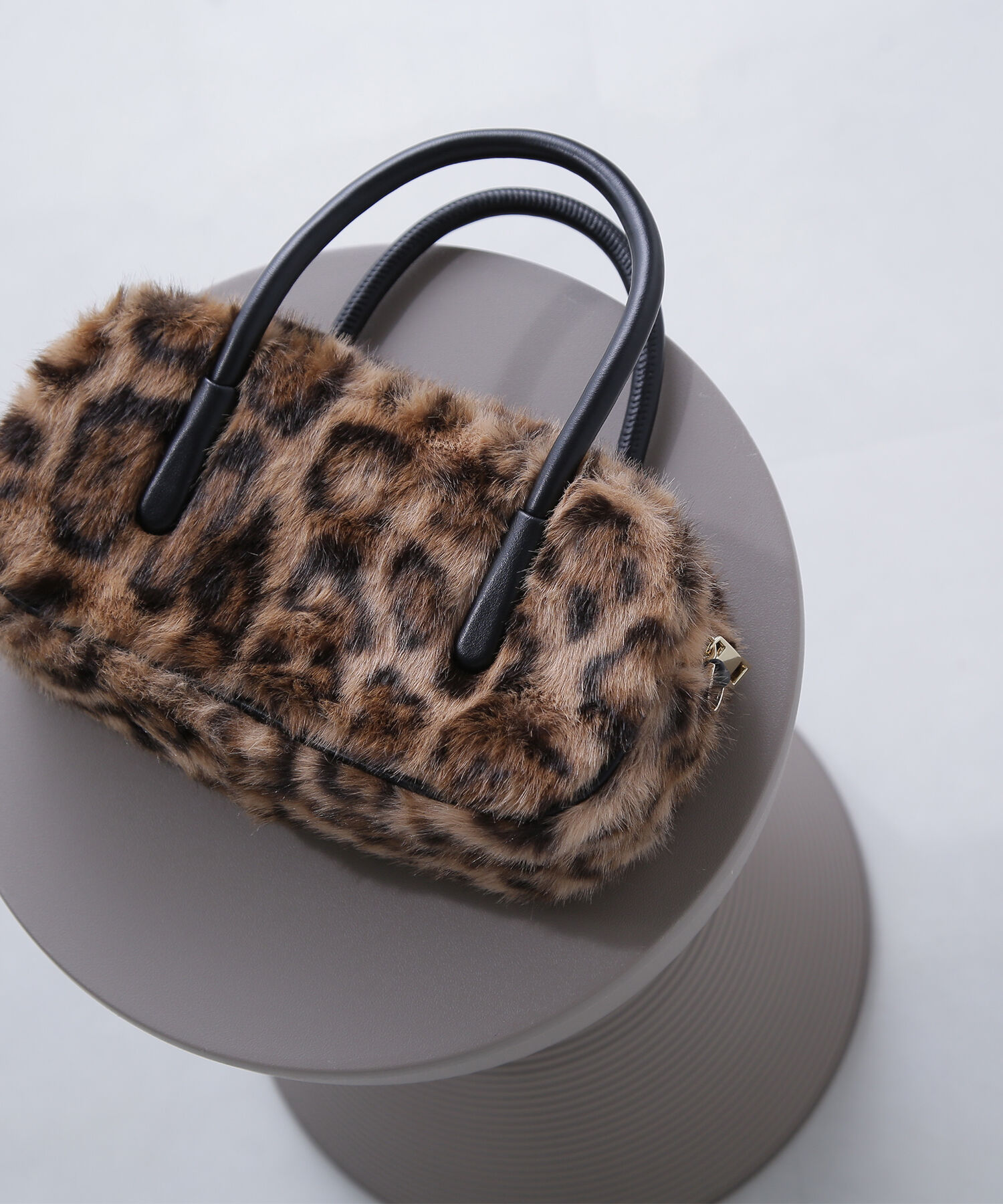  「ソリッドファーミニボストンバッグ」|ボストンバッグ|ダークブラウ 1