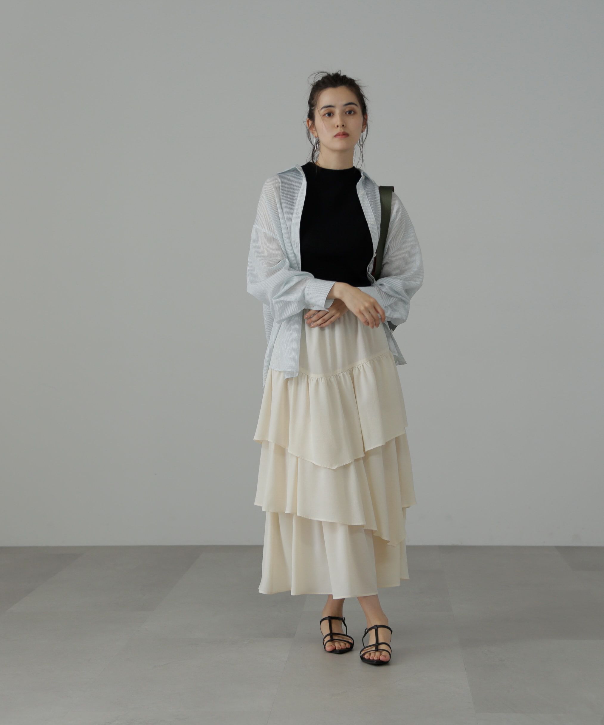  「[低身長サイズ/Sシリーズ]ランダムティアードスカート」|スカート|