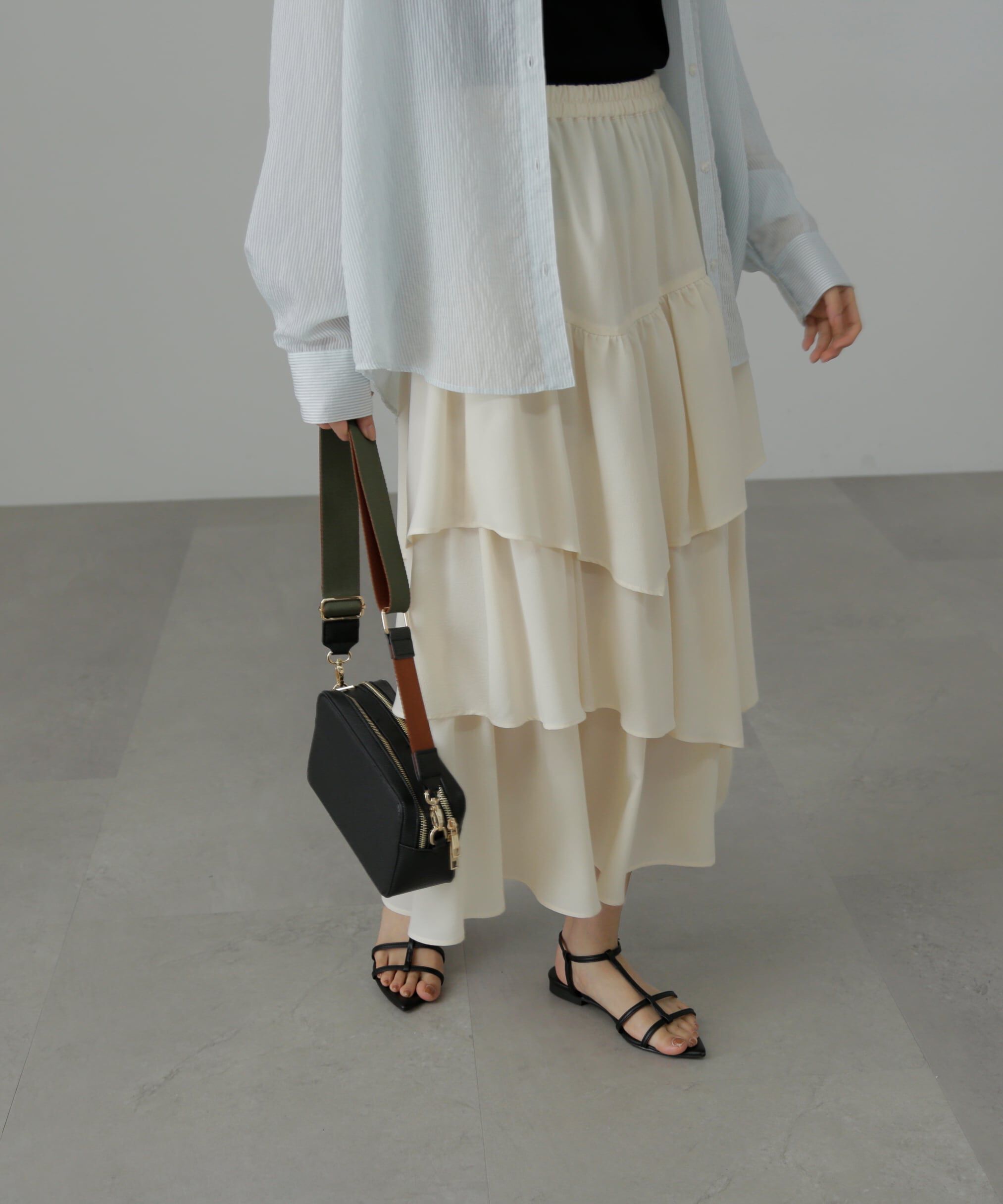  「[低身長サイズ/Sシリーズ]ランダムティアードスカート」|スカート|