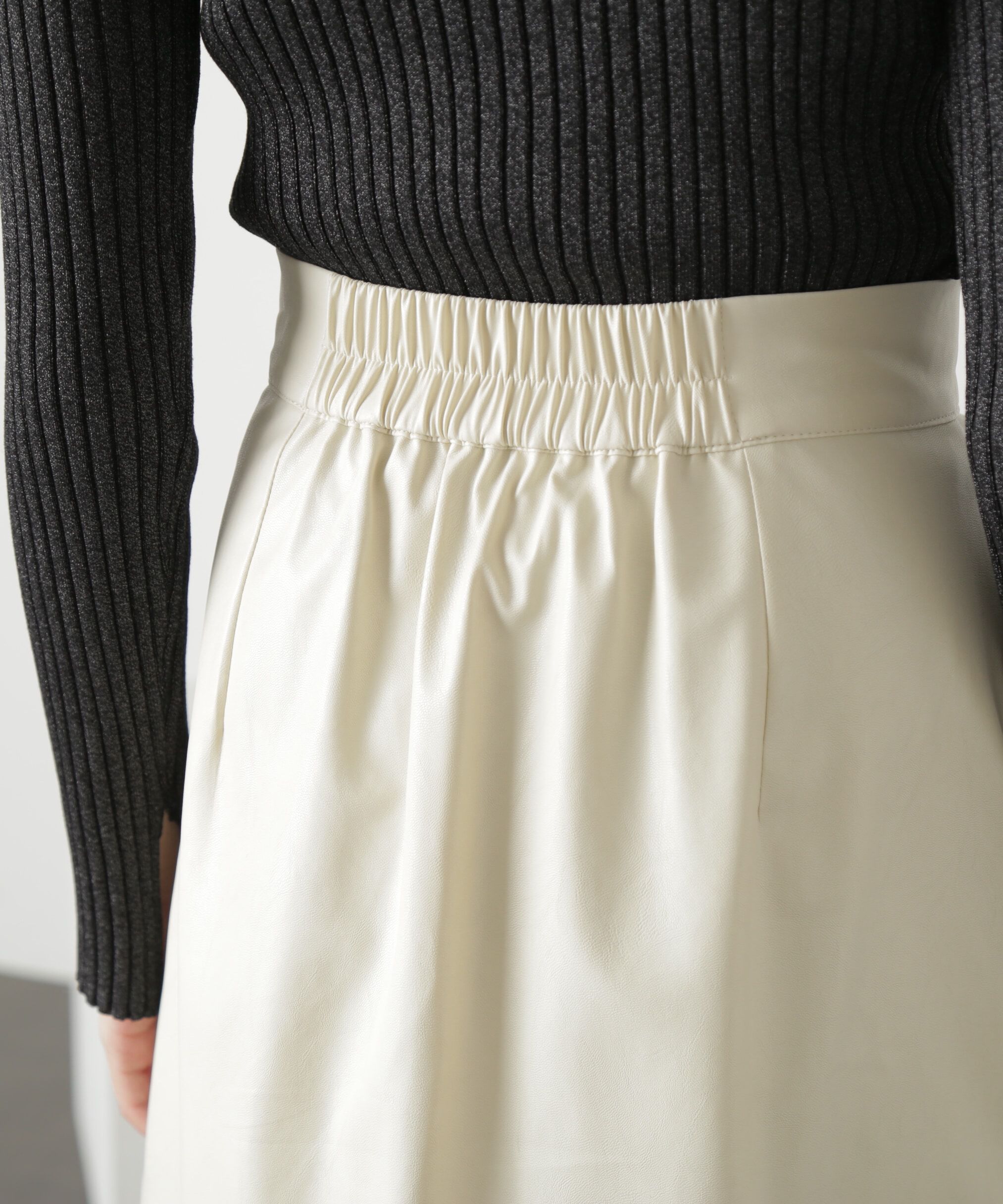  「フェイクレザーミニスカート」|スカート|