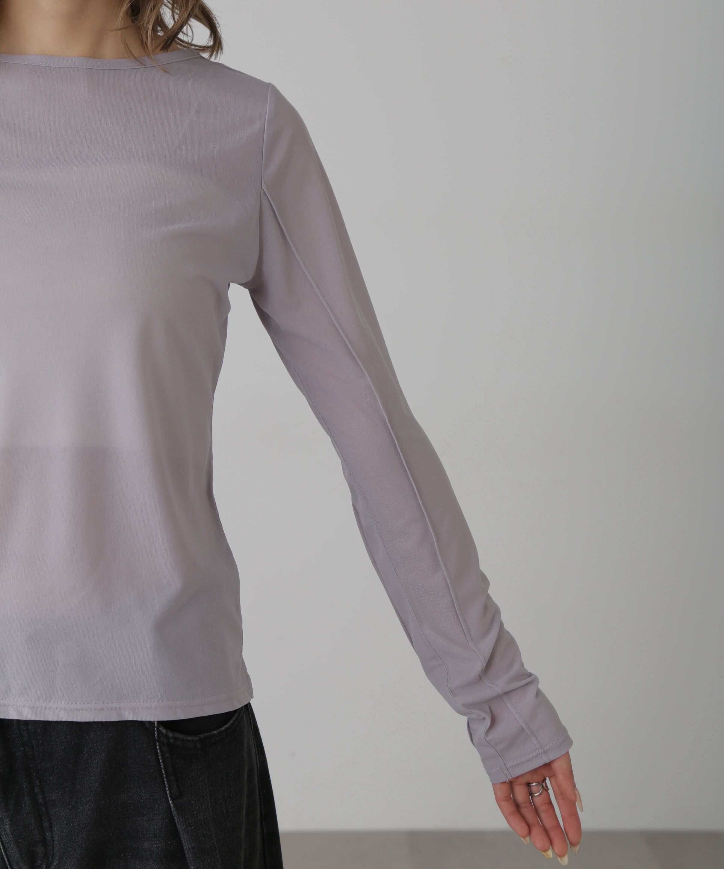  「シアークルーネックカットソー」|Tシャツ・カットソー|