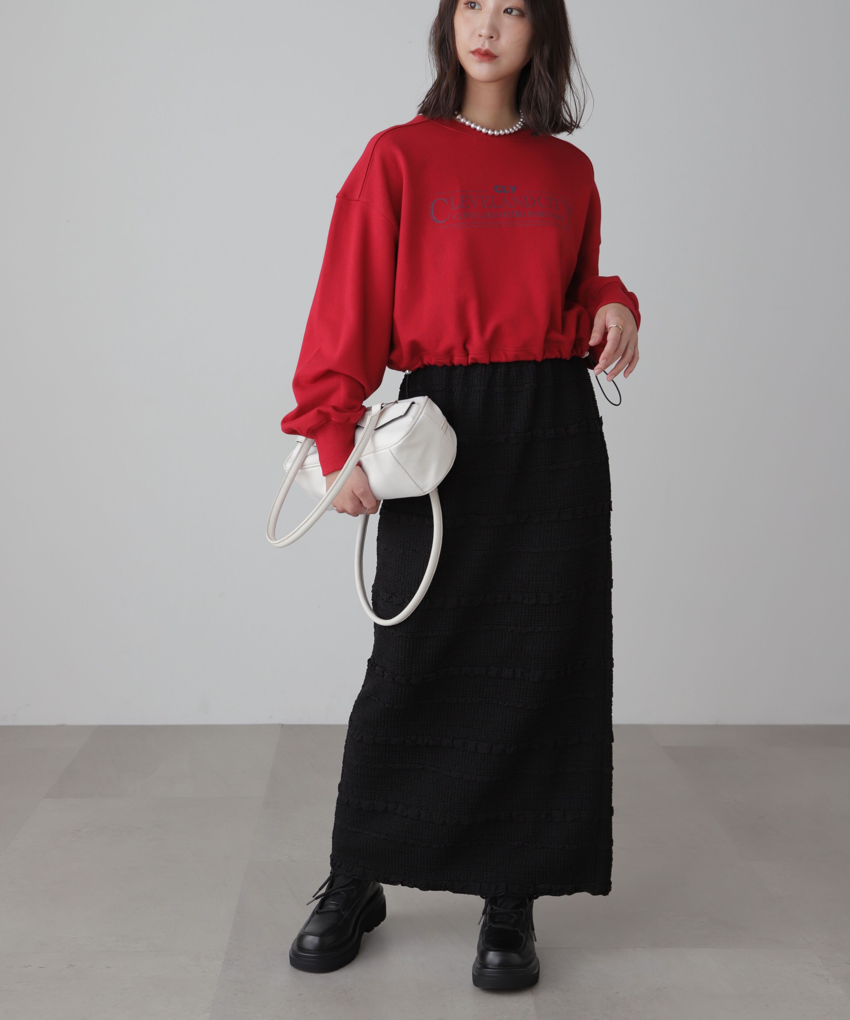  「ぽこぽこIラインスカート」|スカート|