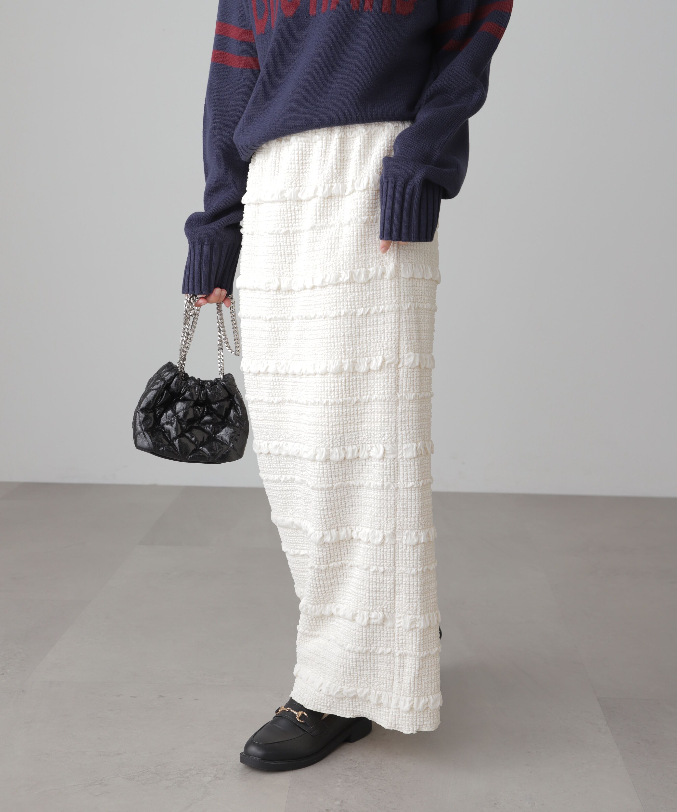  「ぽこぽこIラインスカート」|スカート|