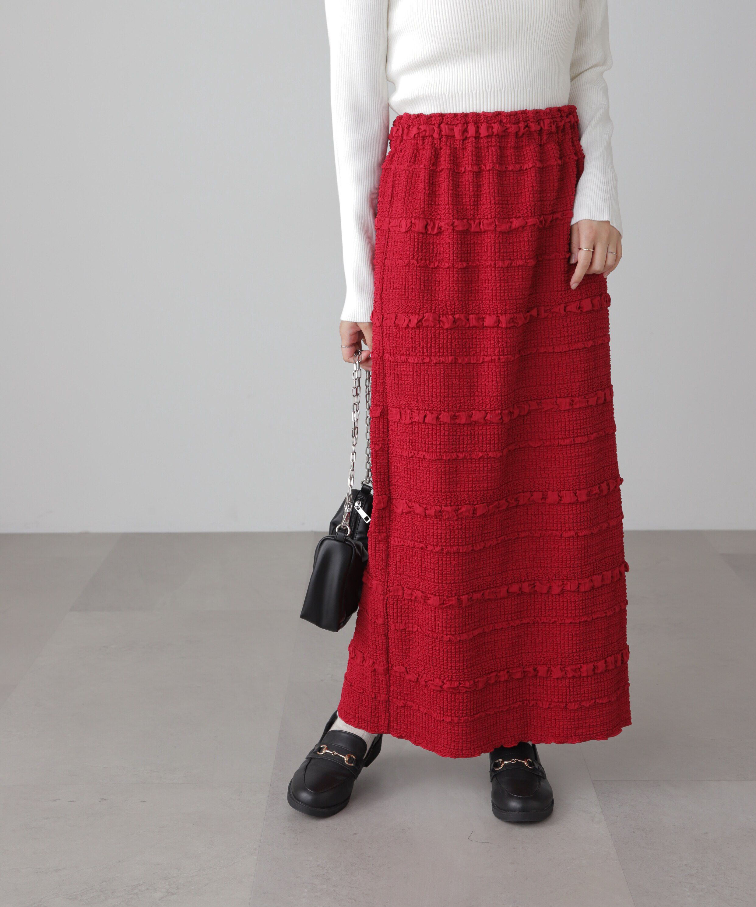  「ぽこぽこIラインスカート」|スカート|