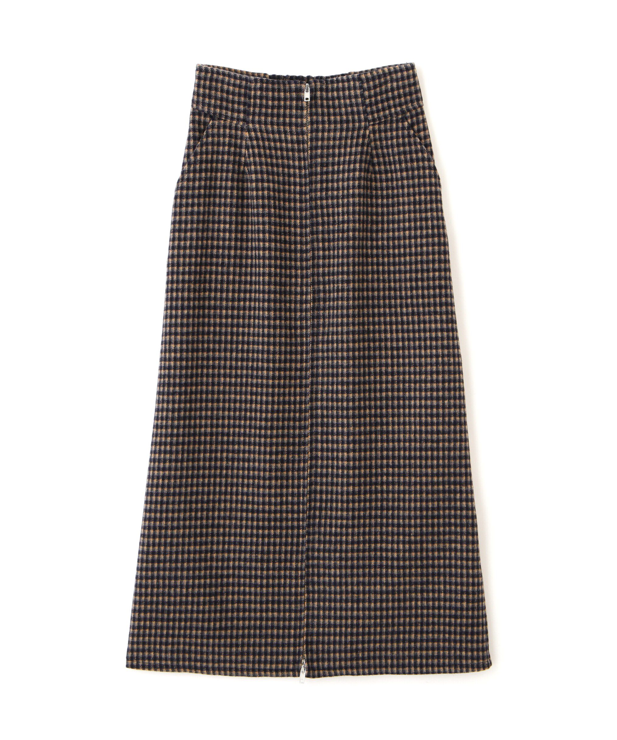  「フロントジップナロースカート」|スカート|