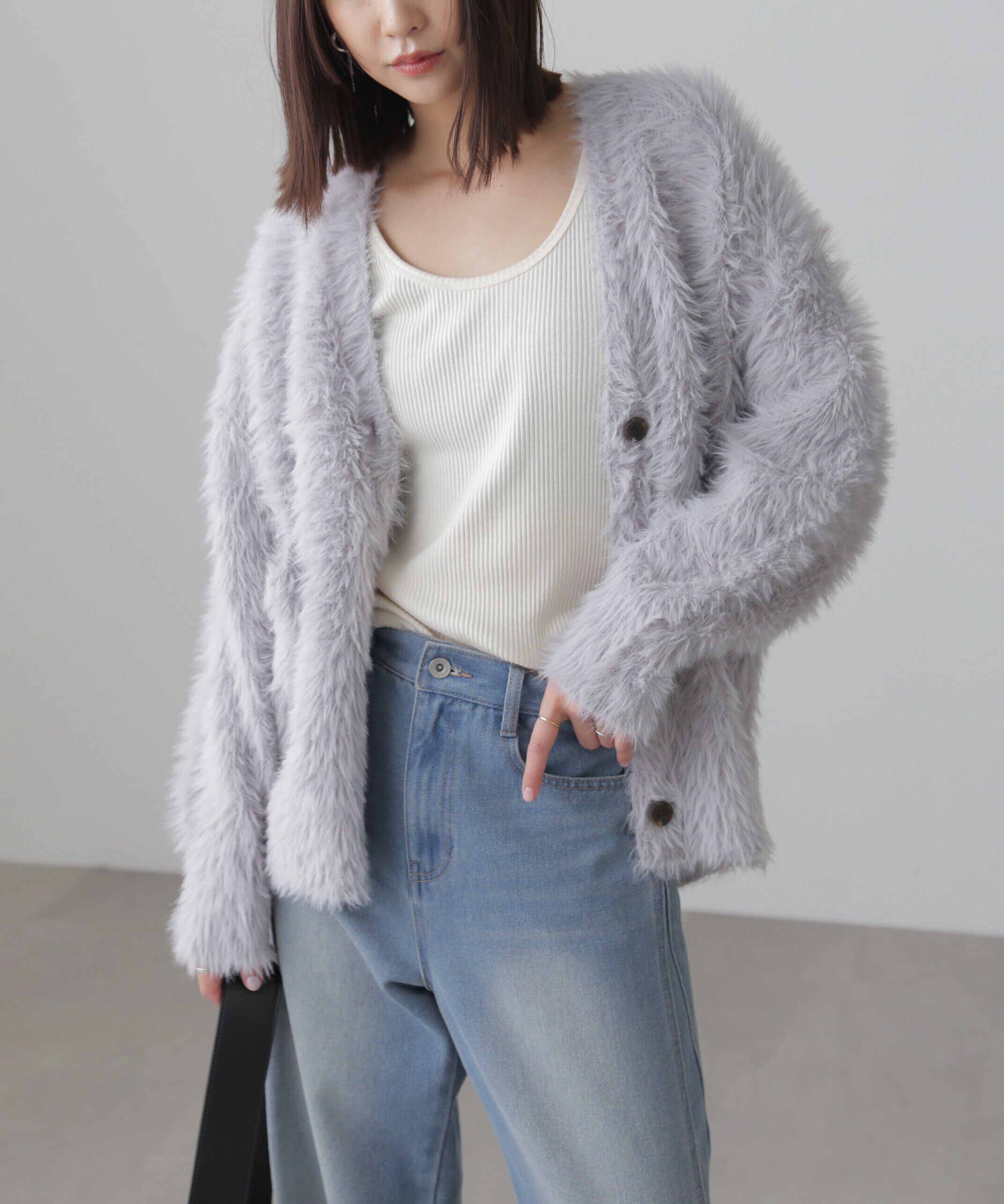  「シャギーカーディガン」|ニット・セーター|