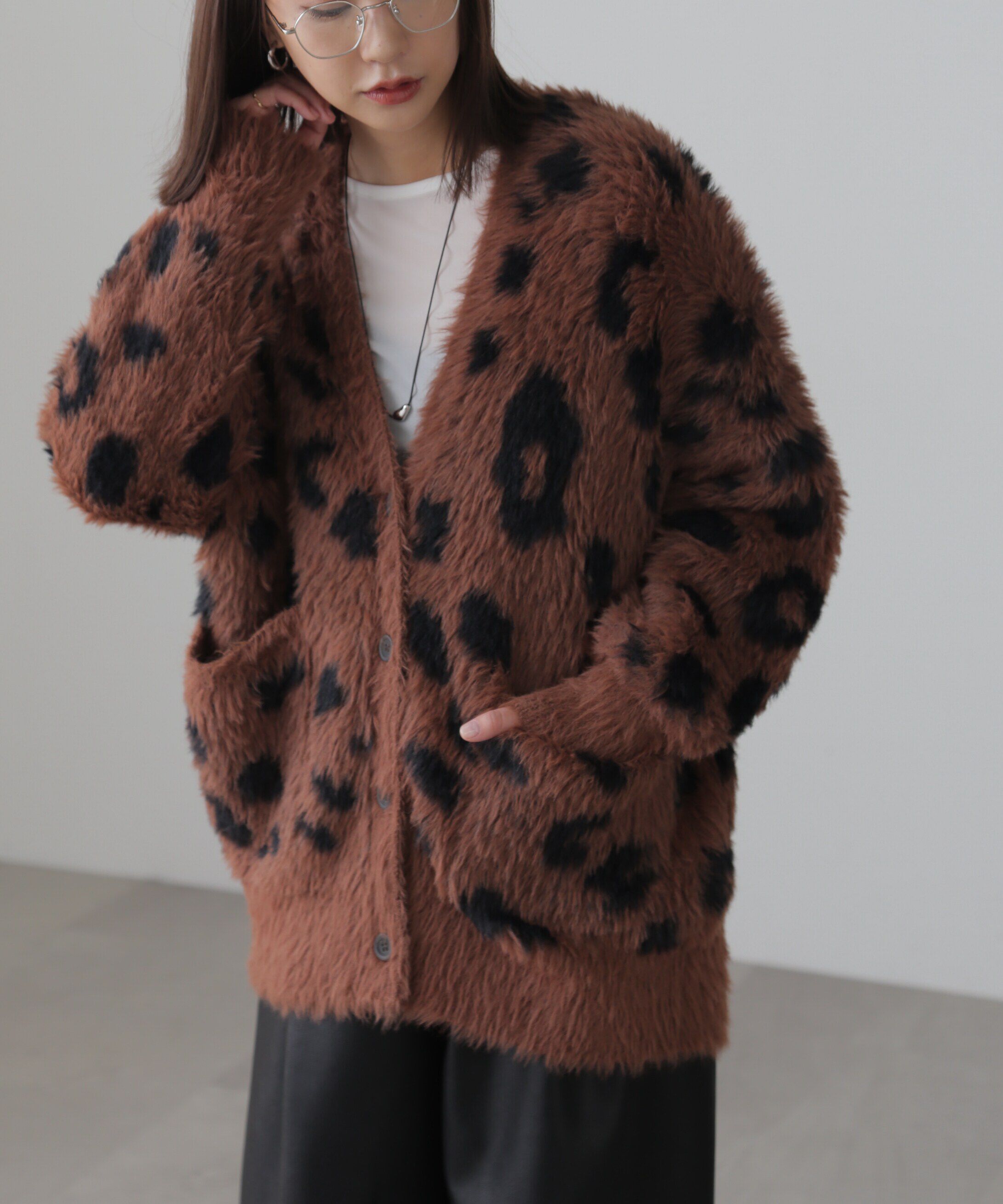  「シャギーカーディガン」|ニット・セーター|