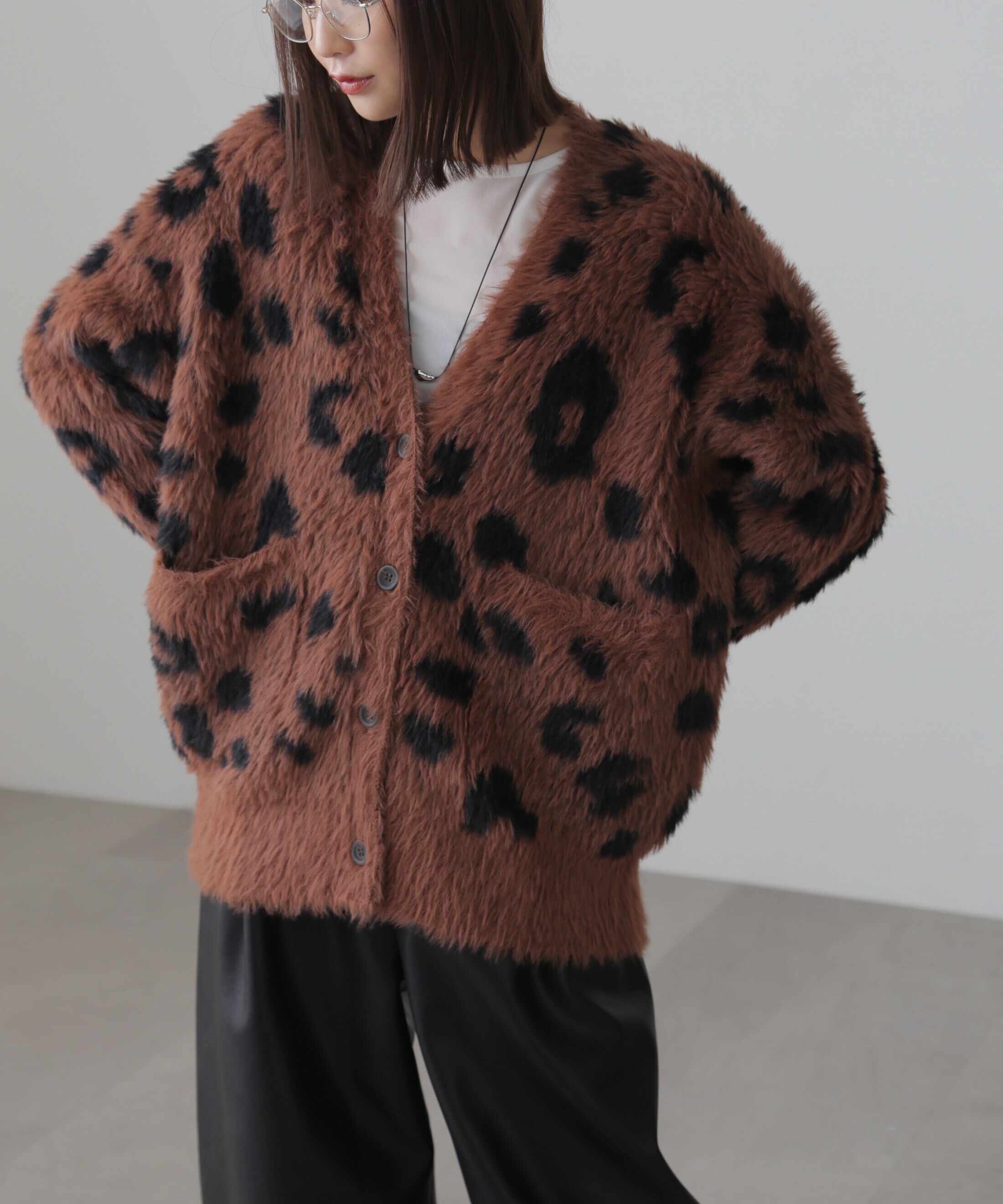  「シャギーカーディガン」|ニット・セーター|