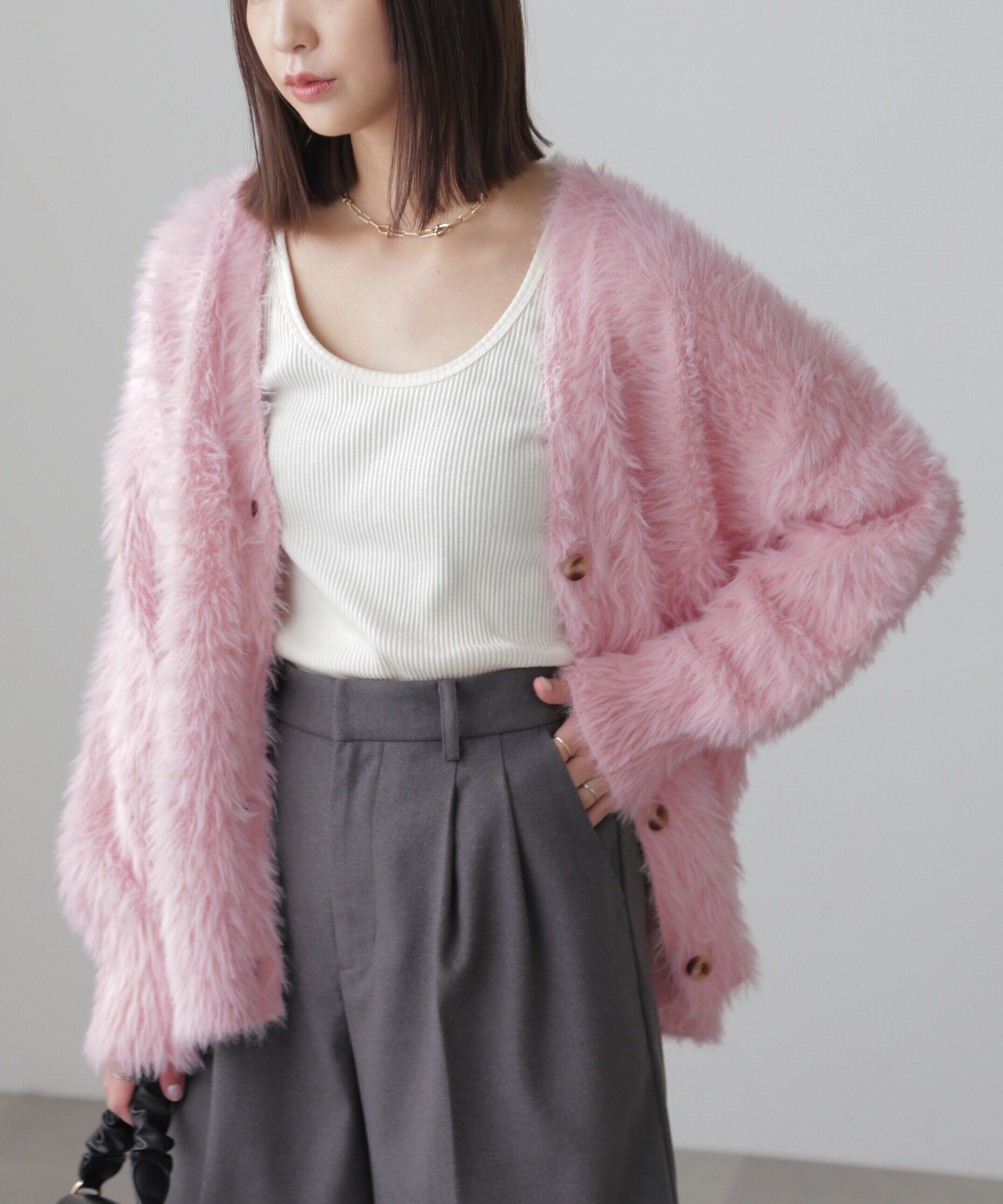  「シャギーカーディガン」|ニット・セーター|