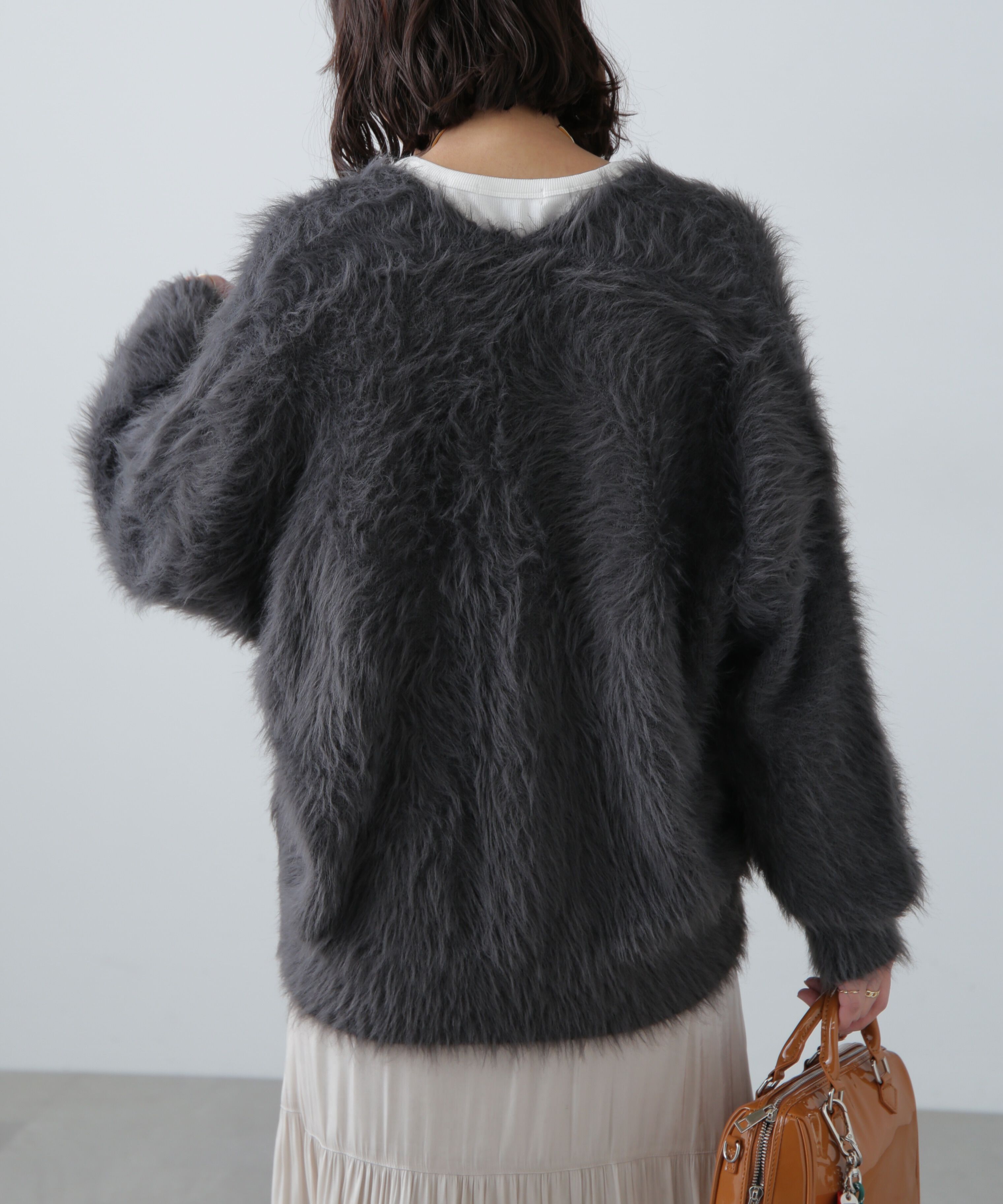  「シャギーロングカーディガン」|ニット・セーター|