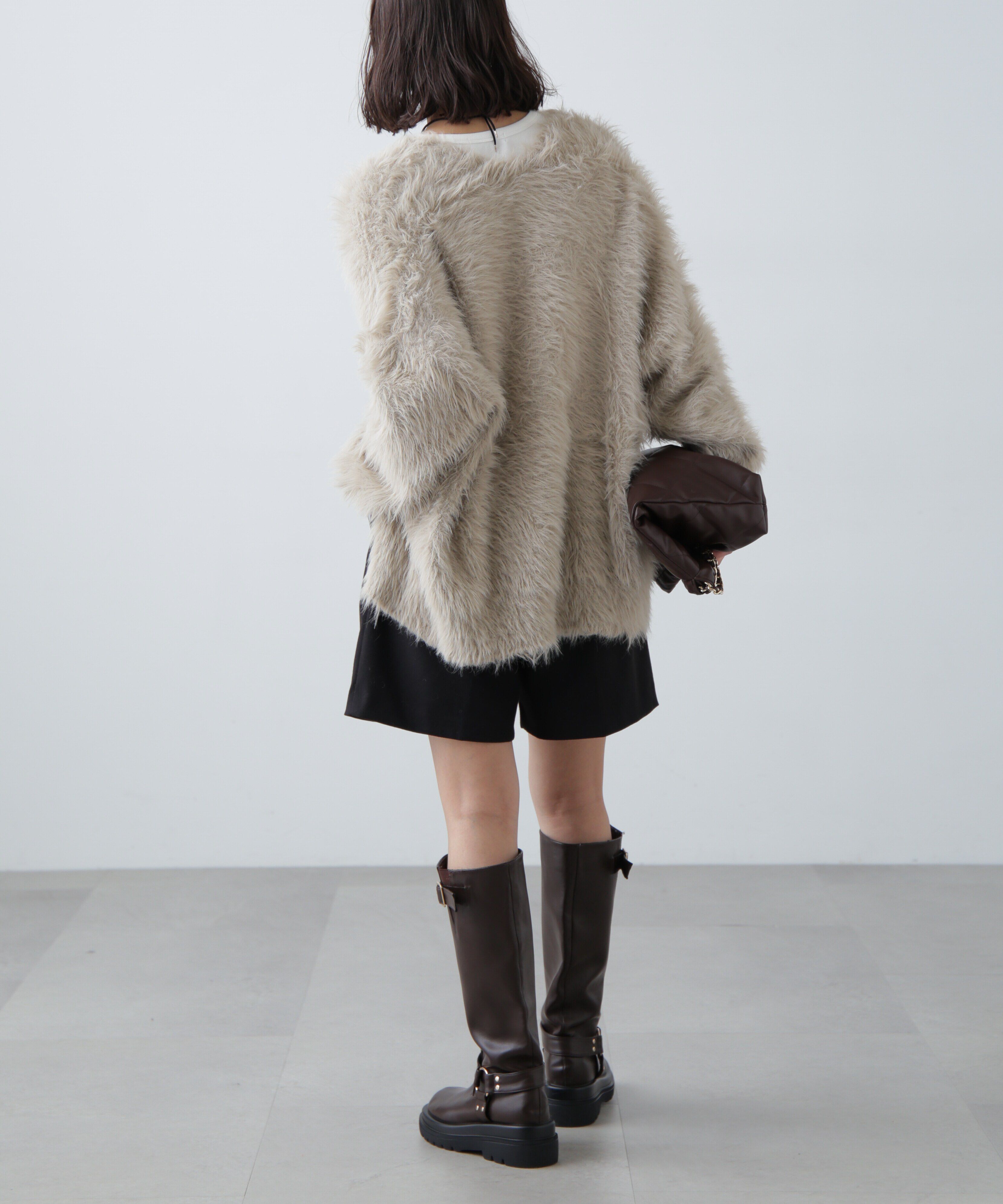  「シャギーロングカーディガン」|ニット・セーター|