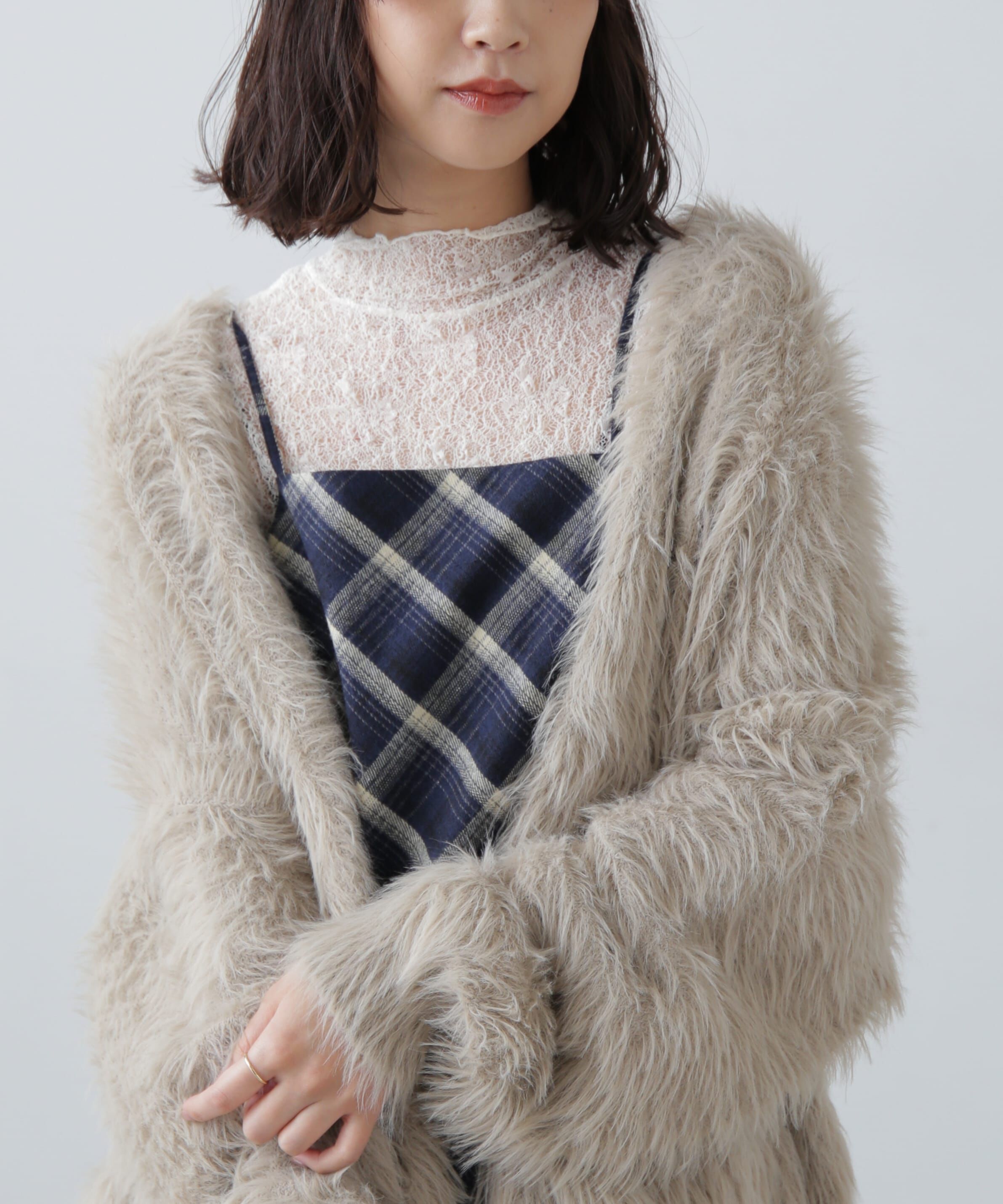  「シャギーロングカーディガン」|ニット・セーター|