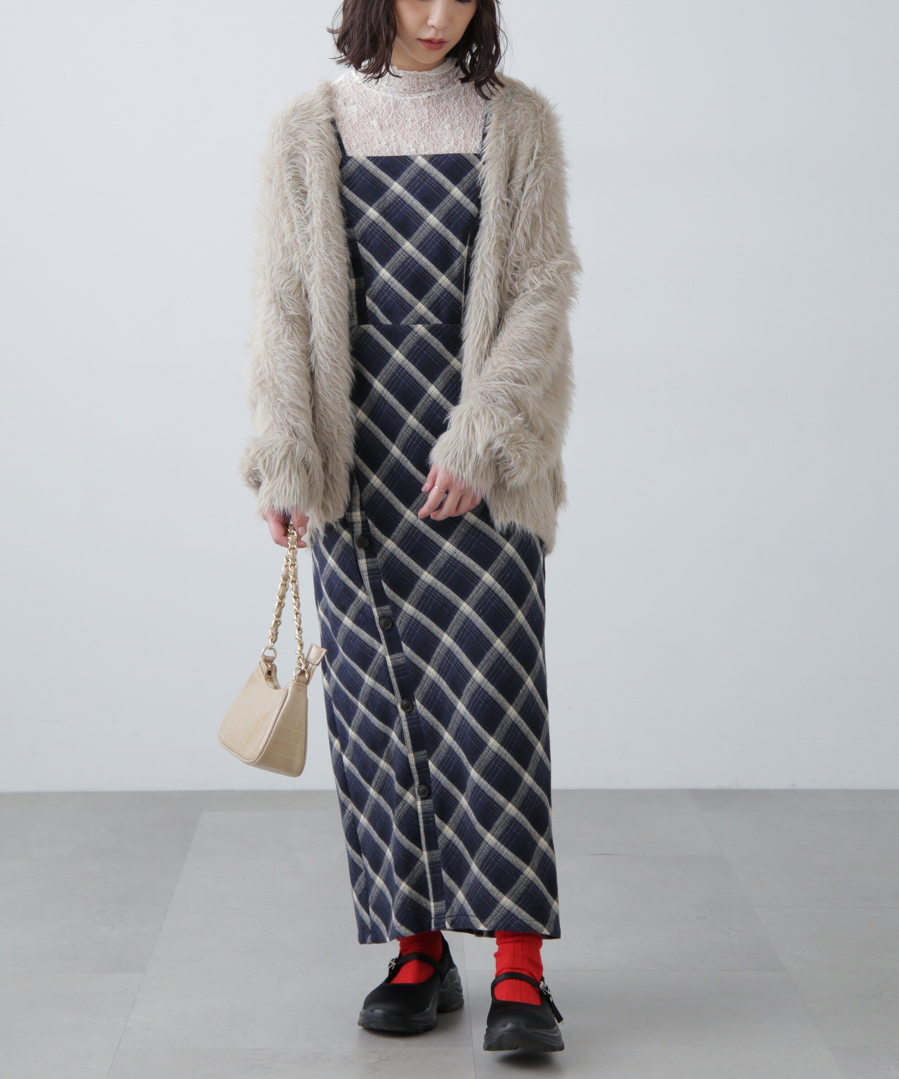  「シャギーロングカーディガン」|ニット・セーター|