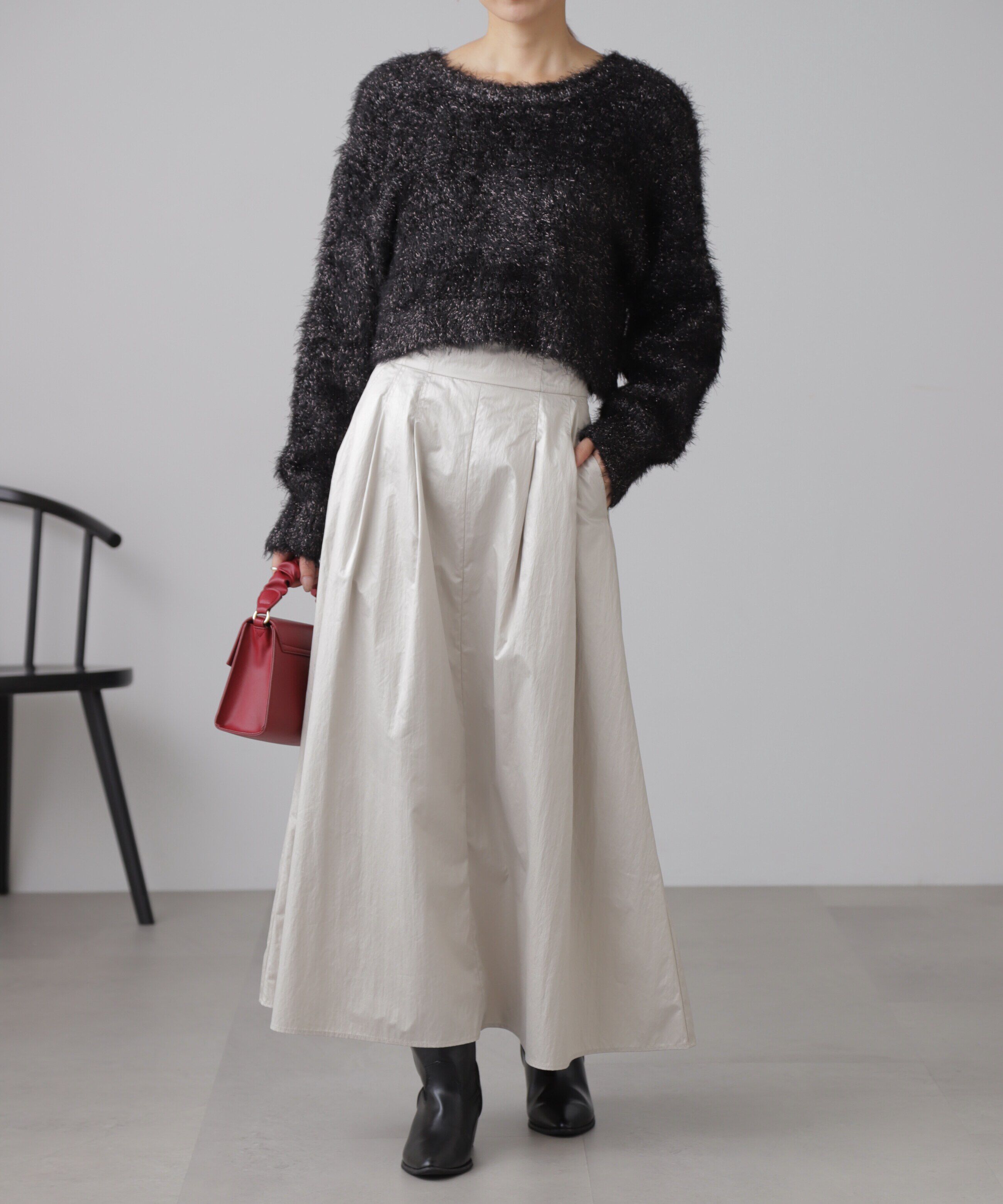  「ラメフェザープルオーバー」|ニット・セーター|