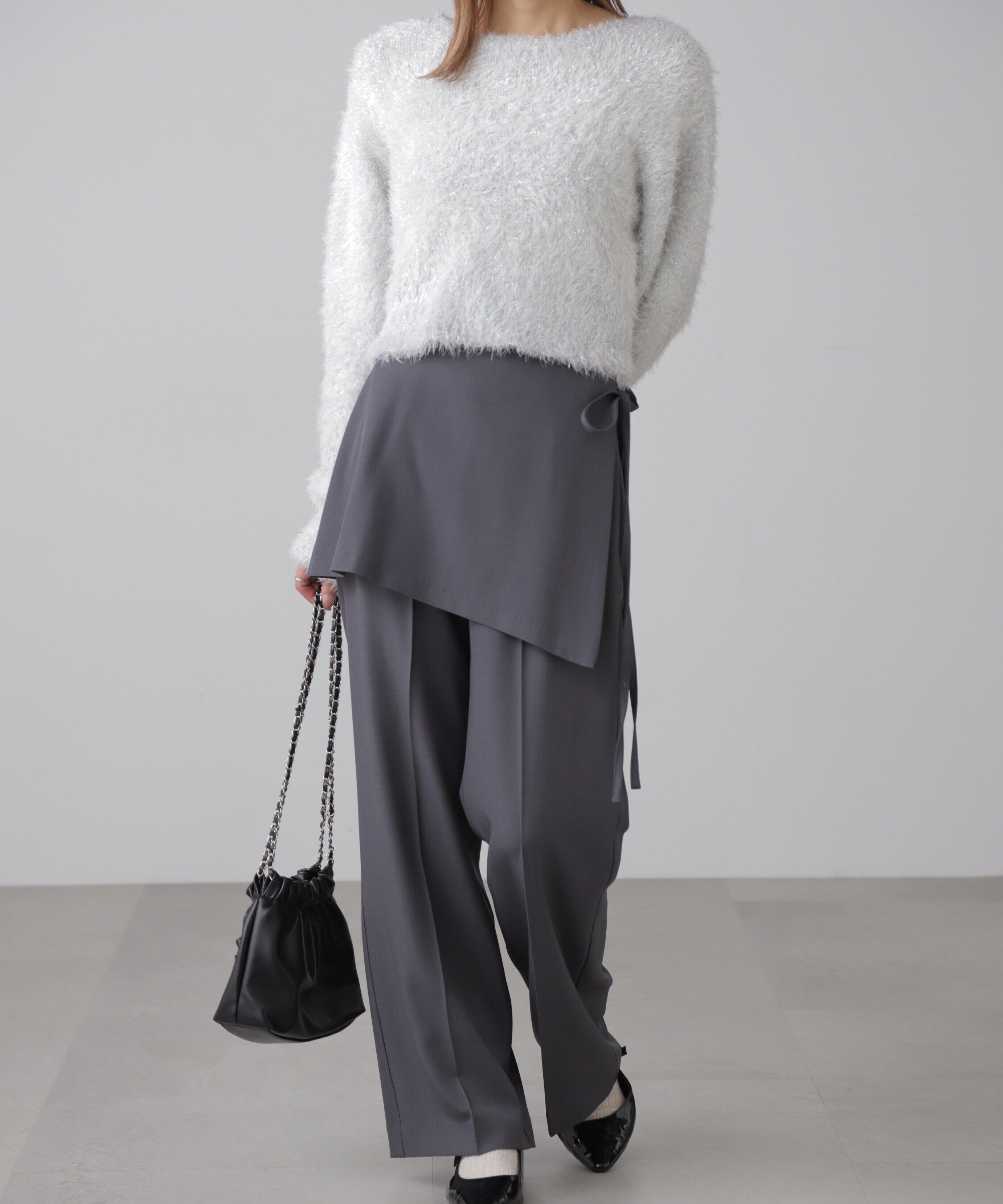  「ラメフェザープルオーバー」|ニット・セーター|