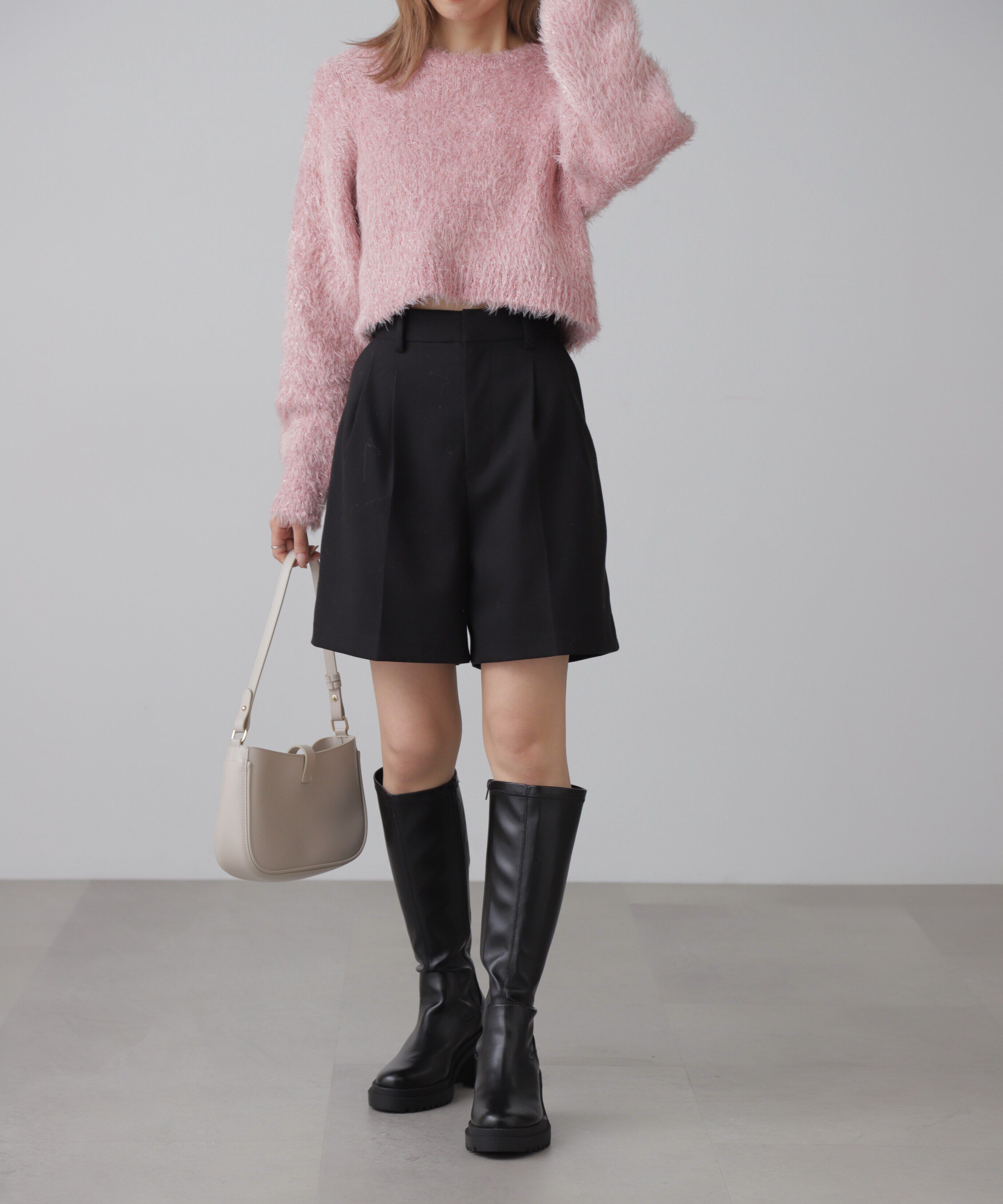  「ラメフェザープルオーバー」|ニット・セーター|