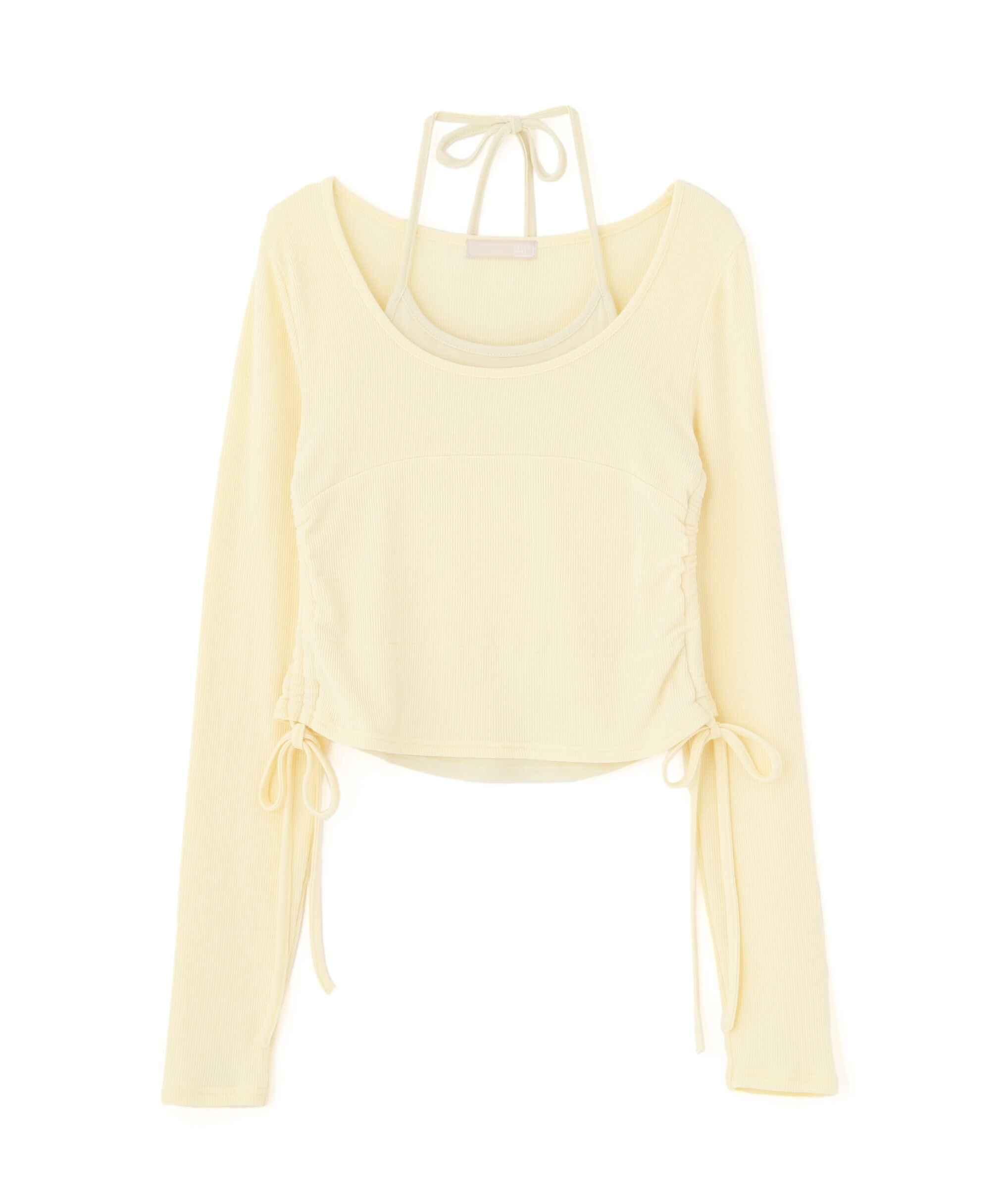  「ホルターネックレイヤードサイドドロストカットソー」|Tシャツ・カットソー|