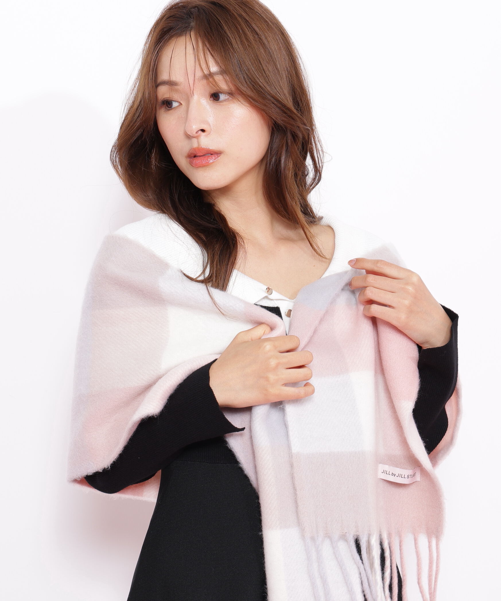  「ブロックチェックストール」|バンダナ・スカーフ|