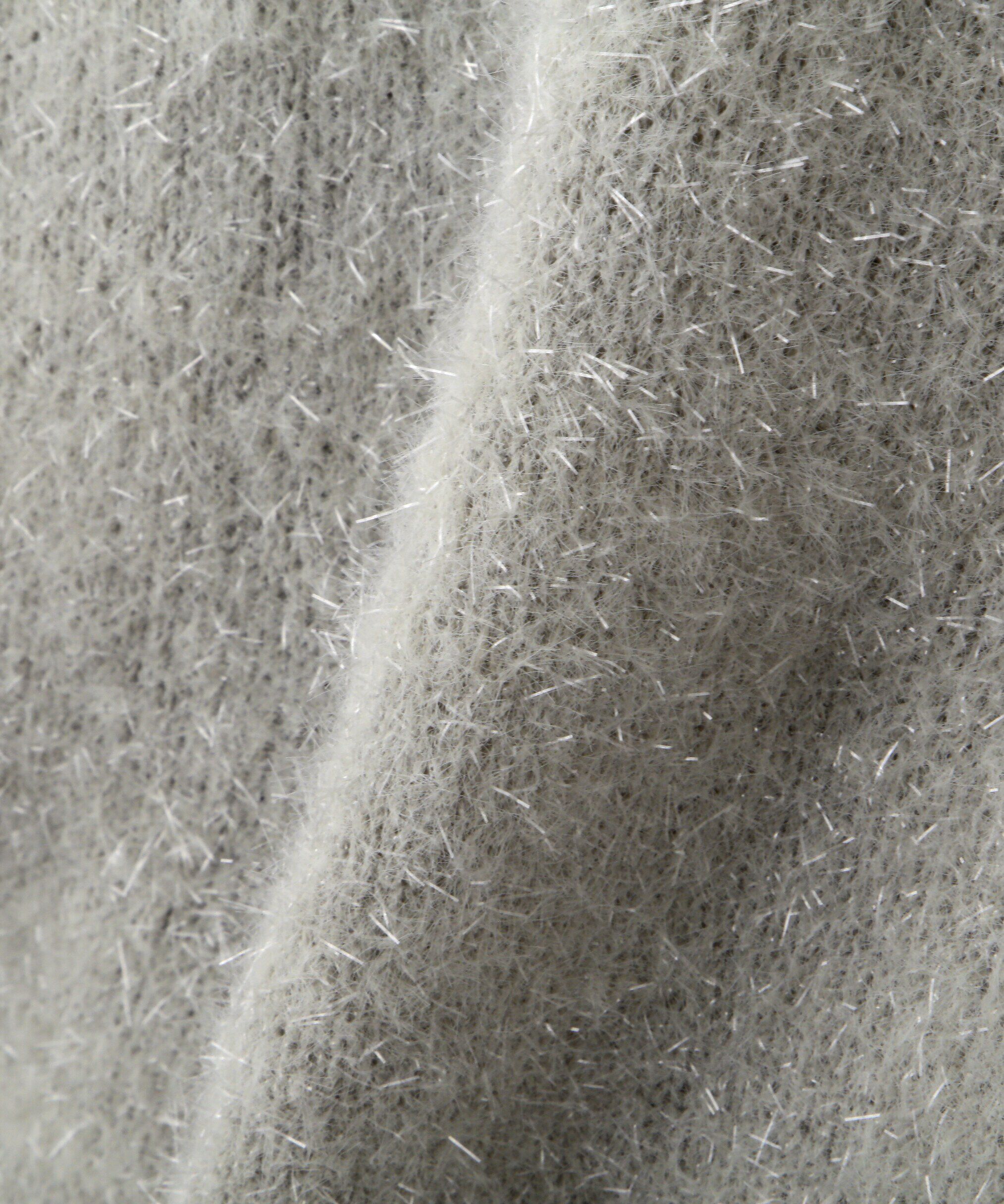 PROPORTION BODY DRESSING「シャイニーフェザーアンサンブルニット　WEB限定カラー：パープル24AW」|ニット・セーター|