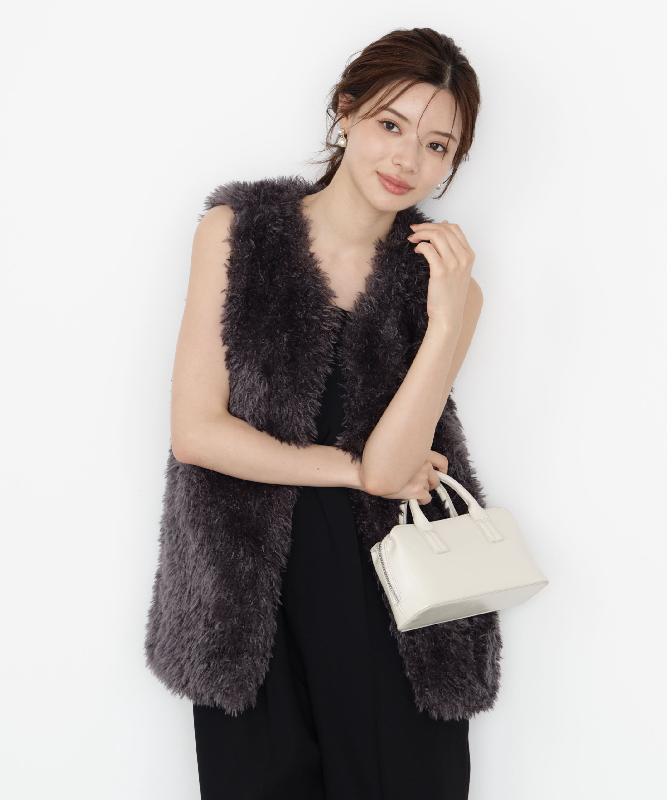 PROPORTION BODY DRESSING「フェイクファージレ 25AW」|ブルゾン・スタジャン|