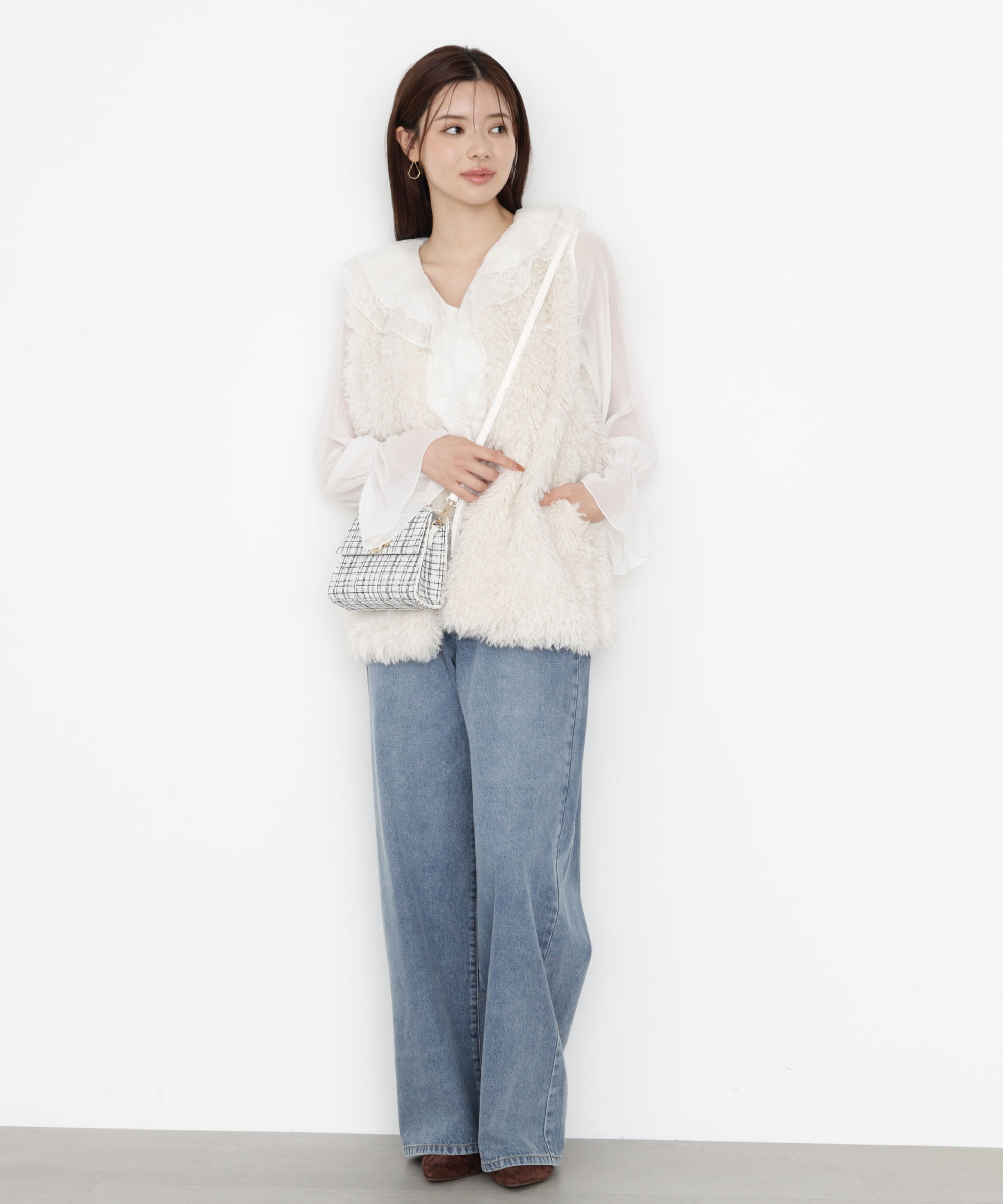 PROPORTION BODY DRESSING「フェイクファージレ 25AW」|ブルゾン・スタジャン|