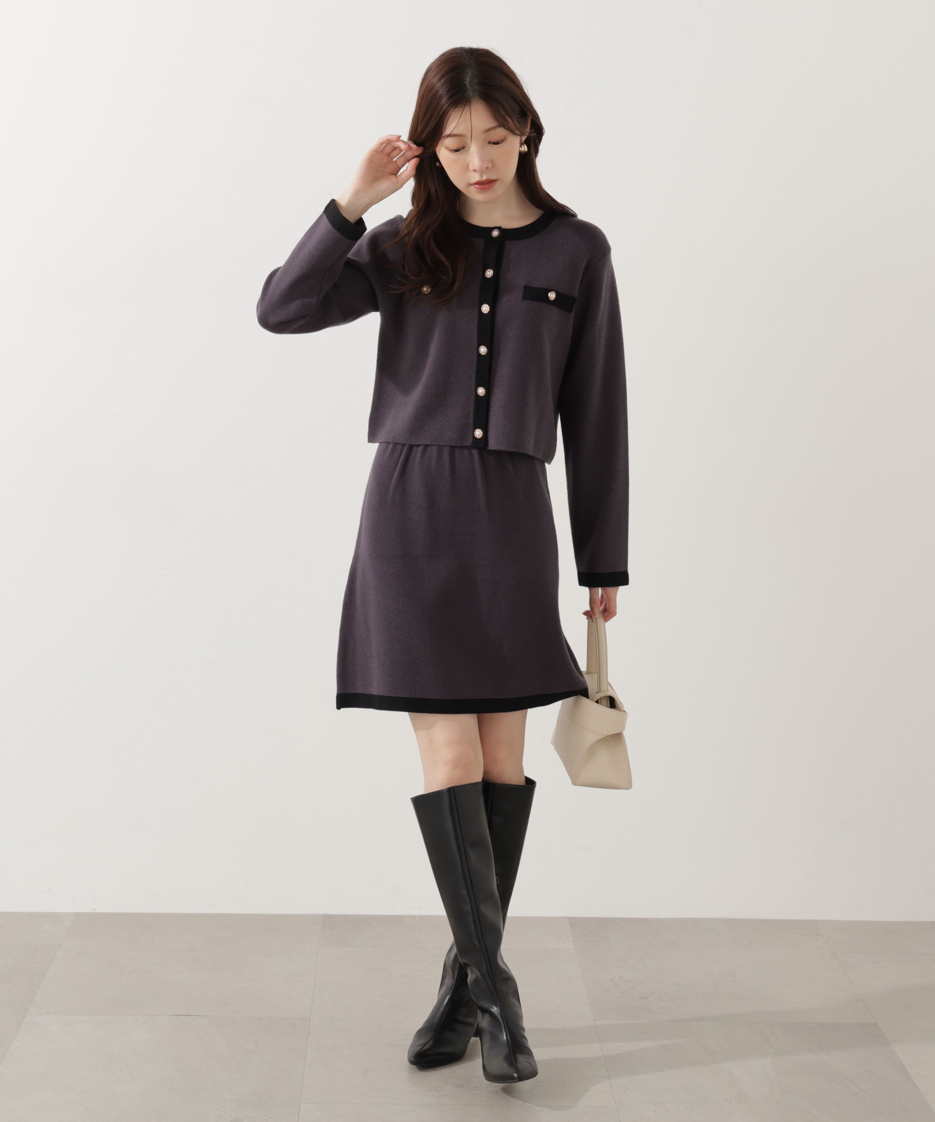 PROPORTION BODY DRESSING「ニットミニスカート」|スカート|