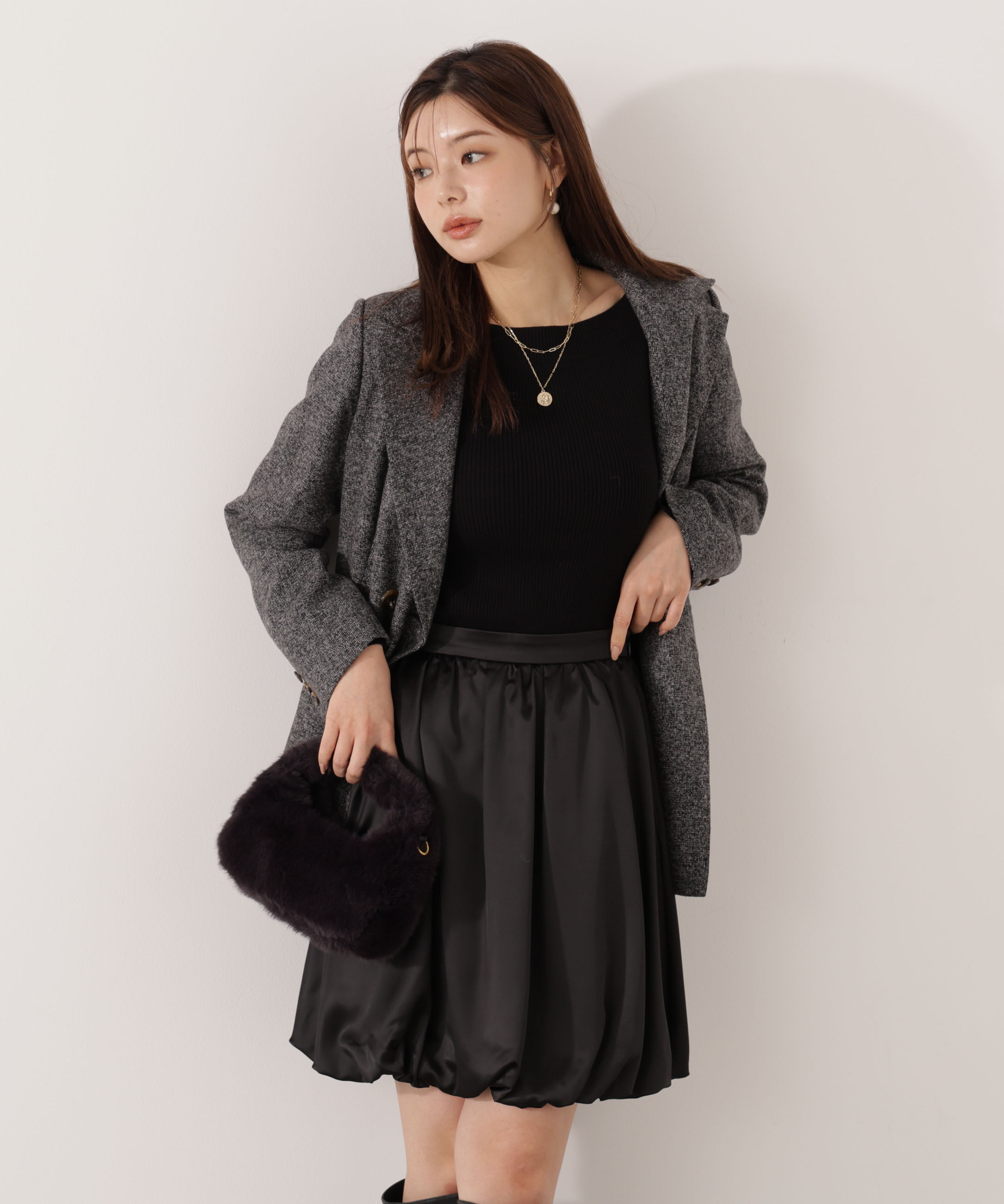 PROPORTION BODY DRESSING「＜ウォッシャブル＞バルーンミニスカート」|スカート|