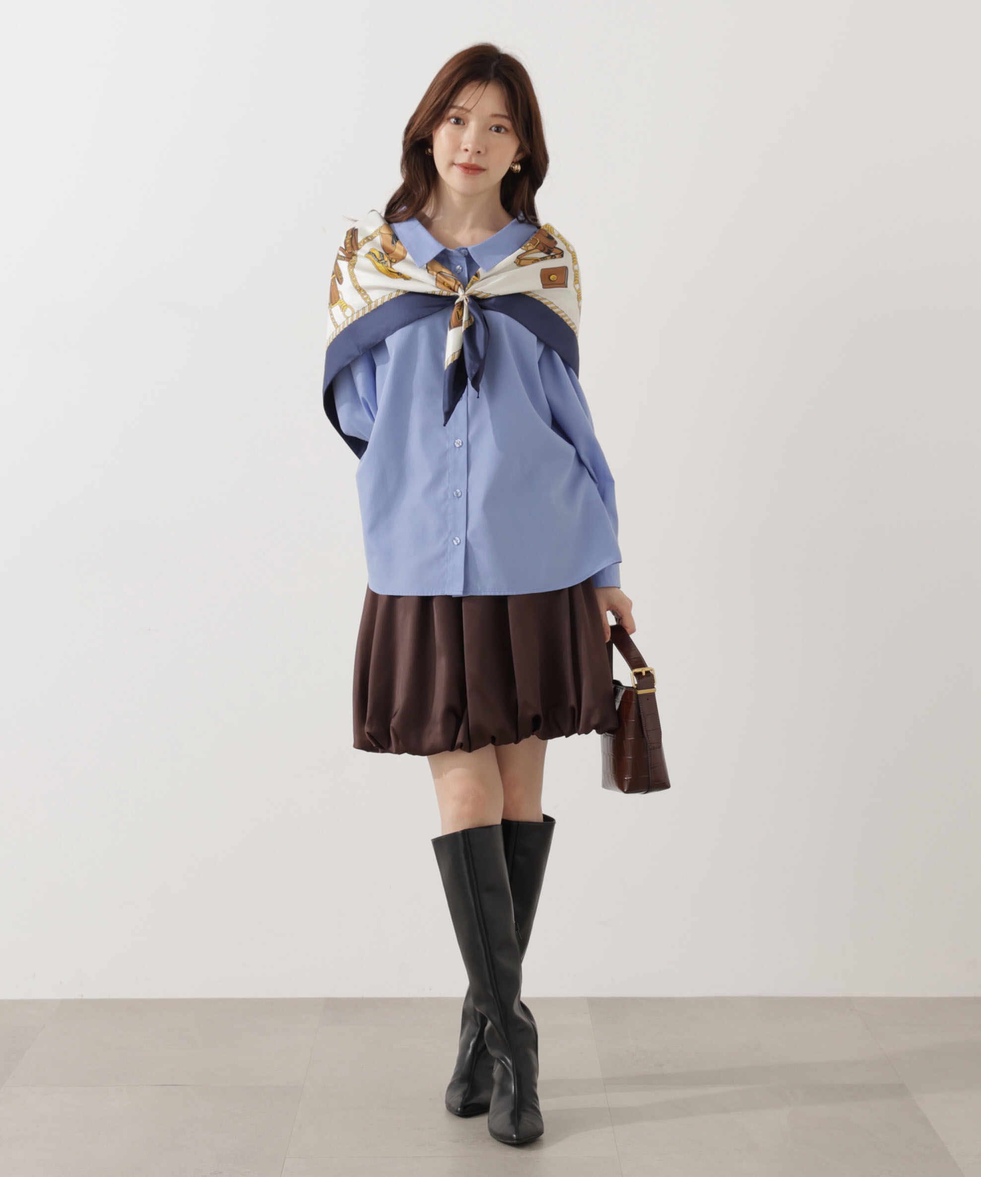 PROPORTION BODY DRESSING「＜ウォッシャブル＞バルーンミニスカート」|スカート|