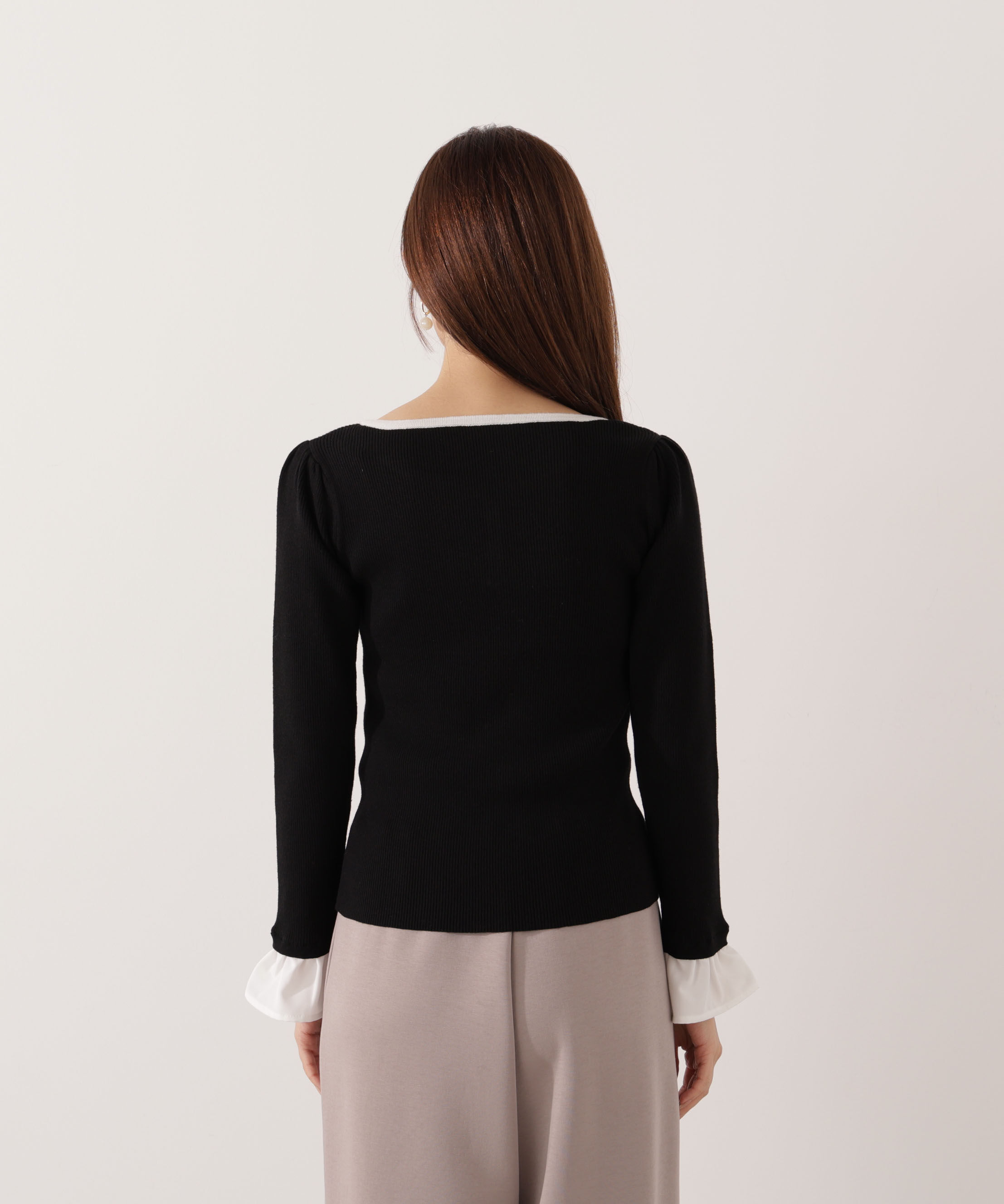 PROPORTION BODY DRESSING「異素材スリーブニット 25AW」|ニット・セーター|