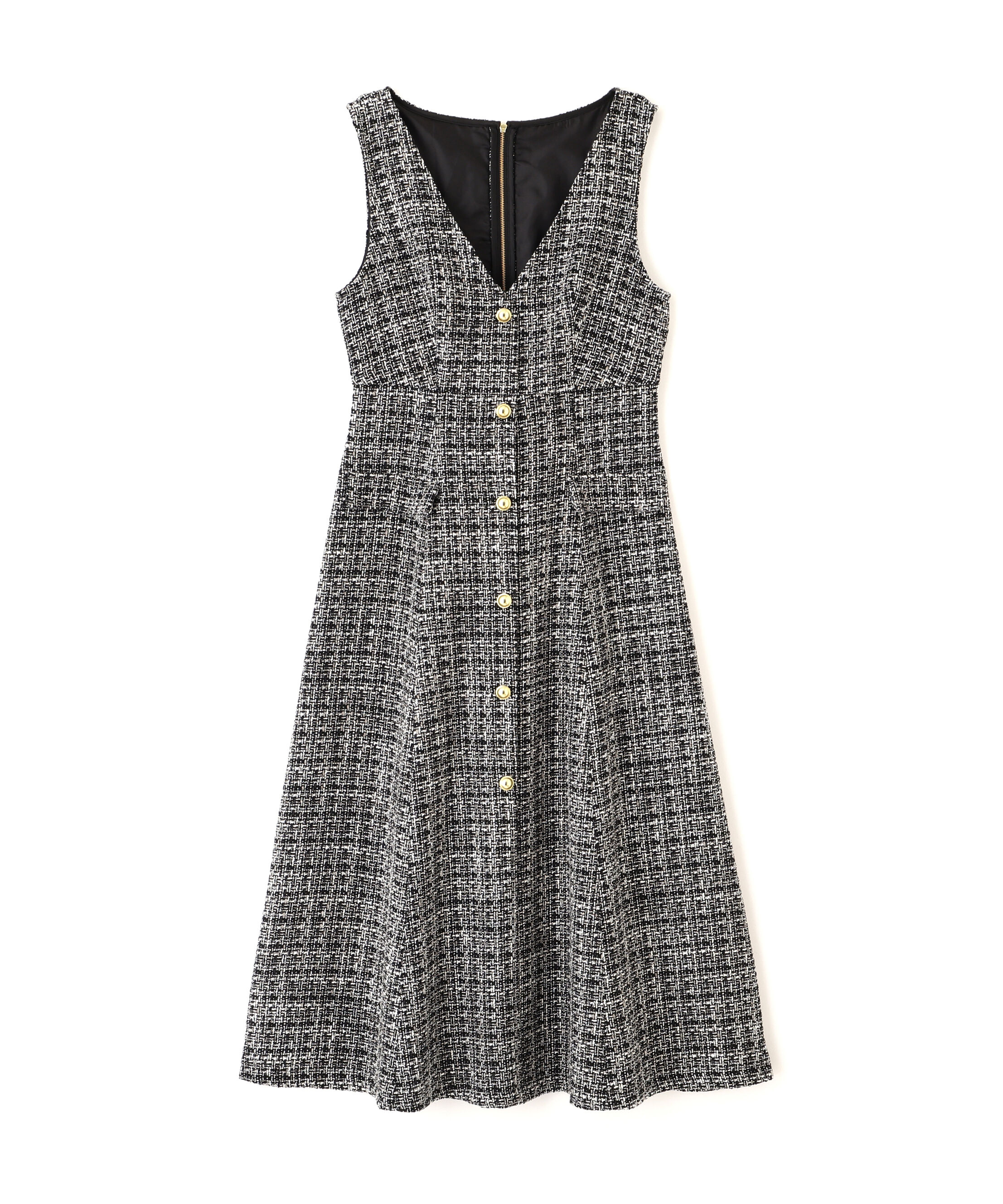 PROPORTION BODY DRESSING「ミックスツイードロングジャンスカ  25AW」|ワンピース|