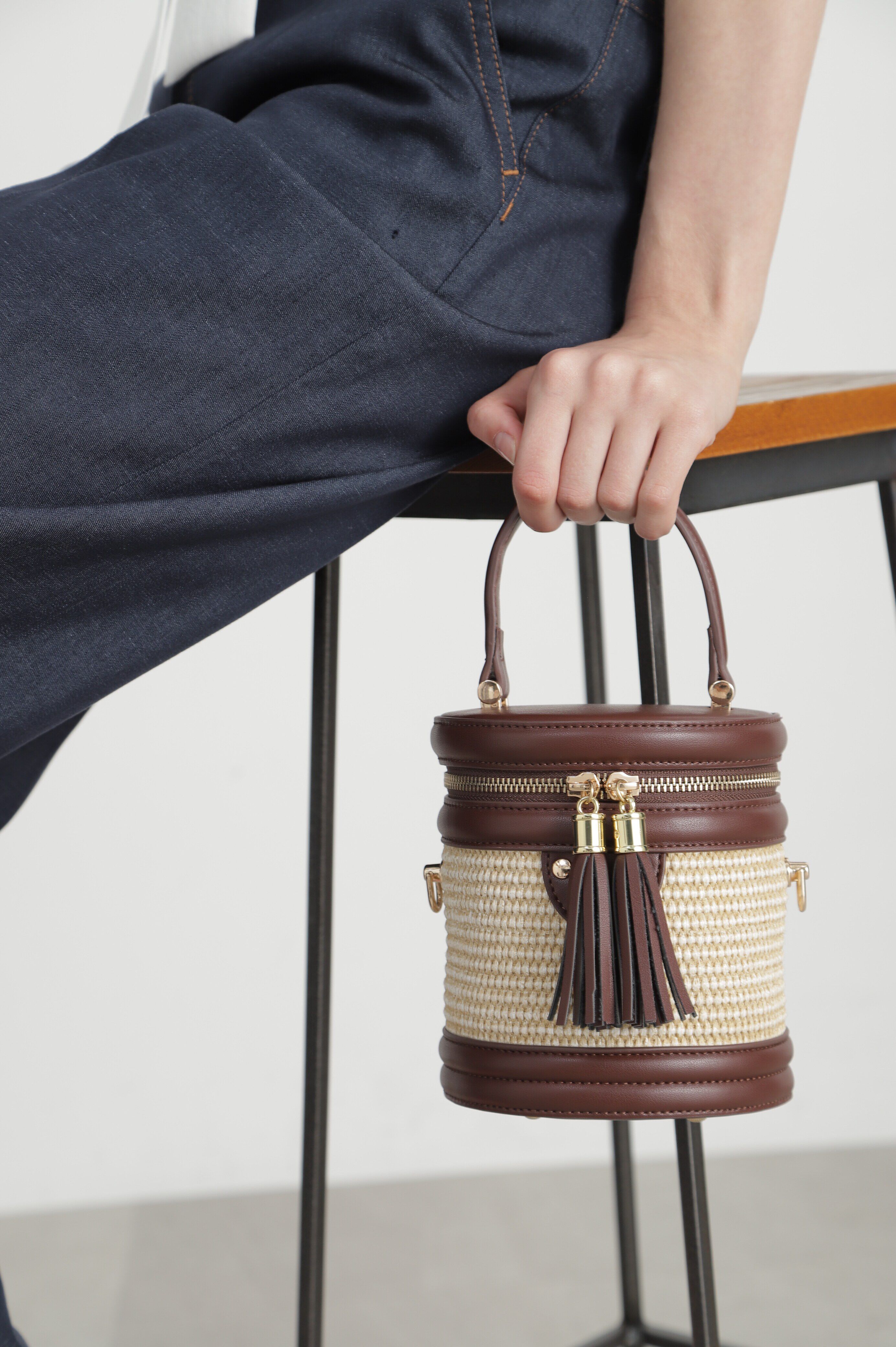  「◆ラフィアコンビＢＡＧ」|その他|ブラウン