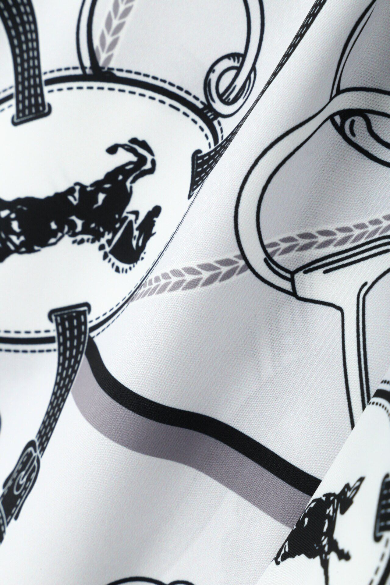  「◆ホースプレートプリントストールブラウス」|シャツ・ブラウス|