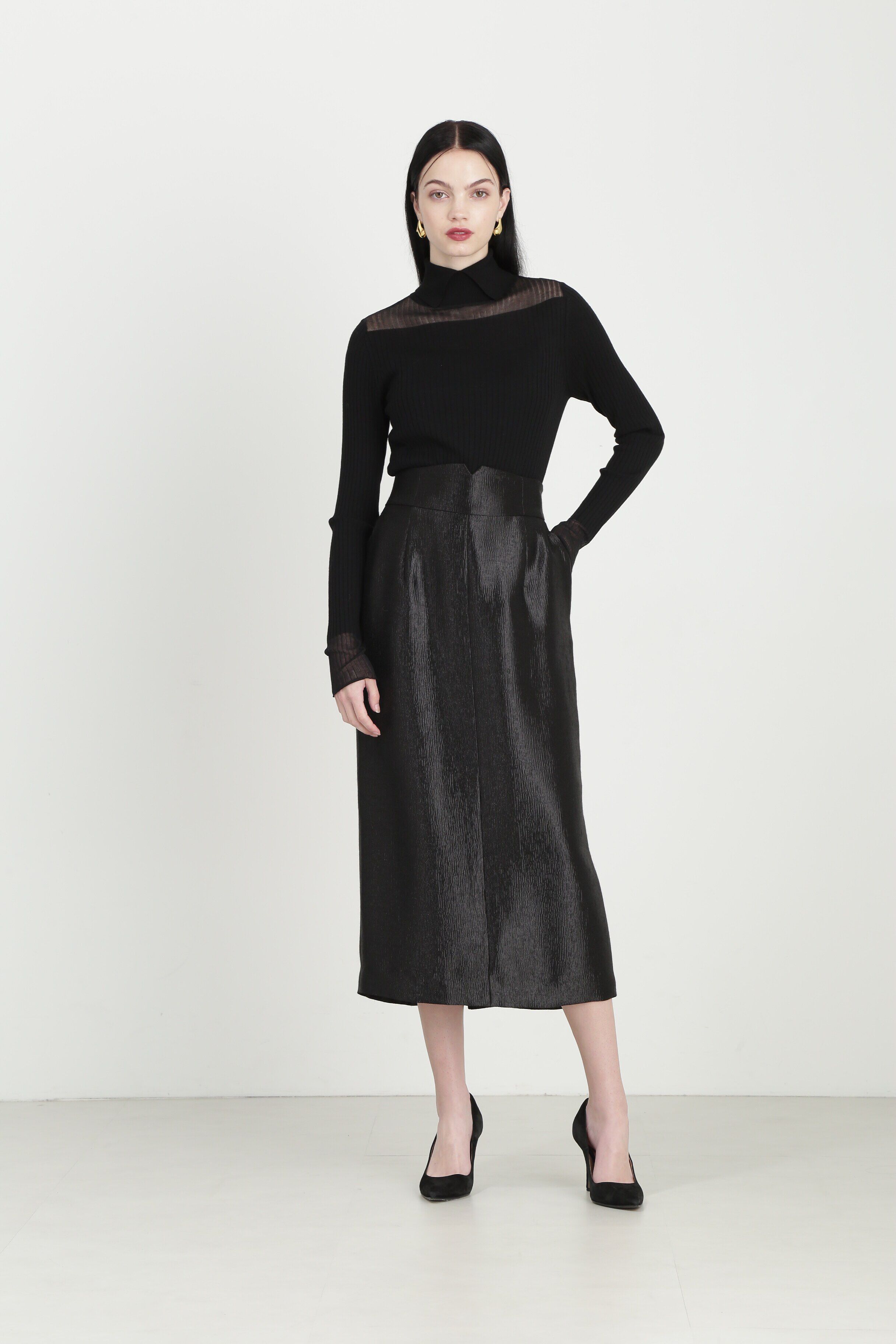  「◆スリットタートルネックニット」|ニット・セーター|