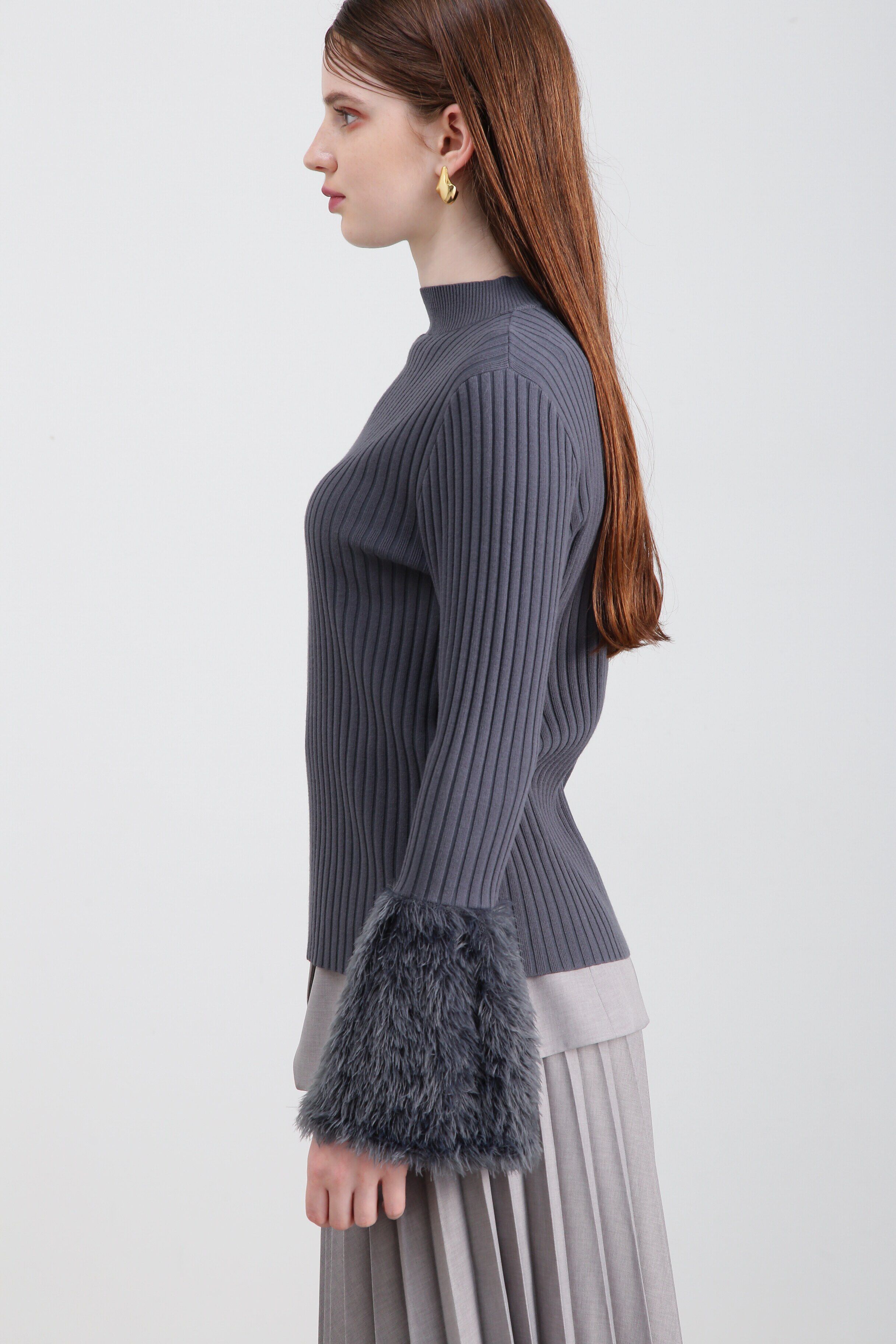  「◆フェザーコンビニットトップス」|ニット・セーター|